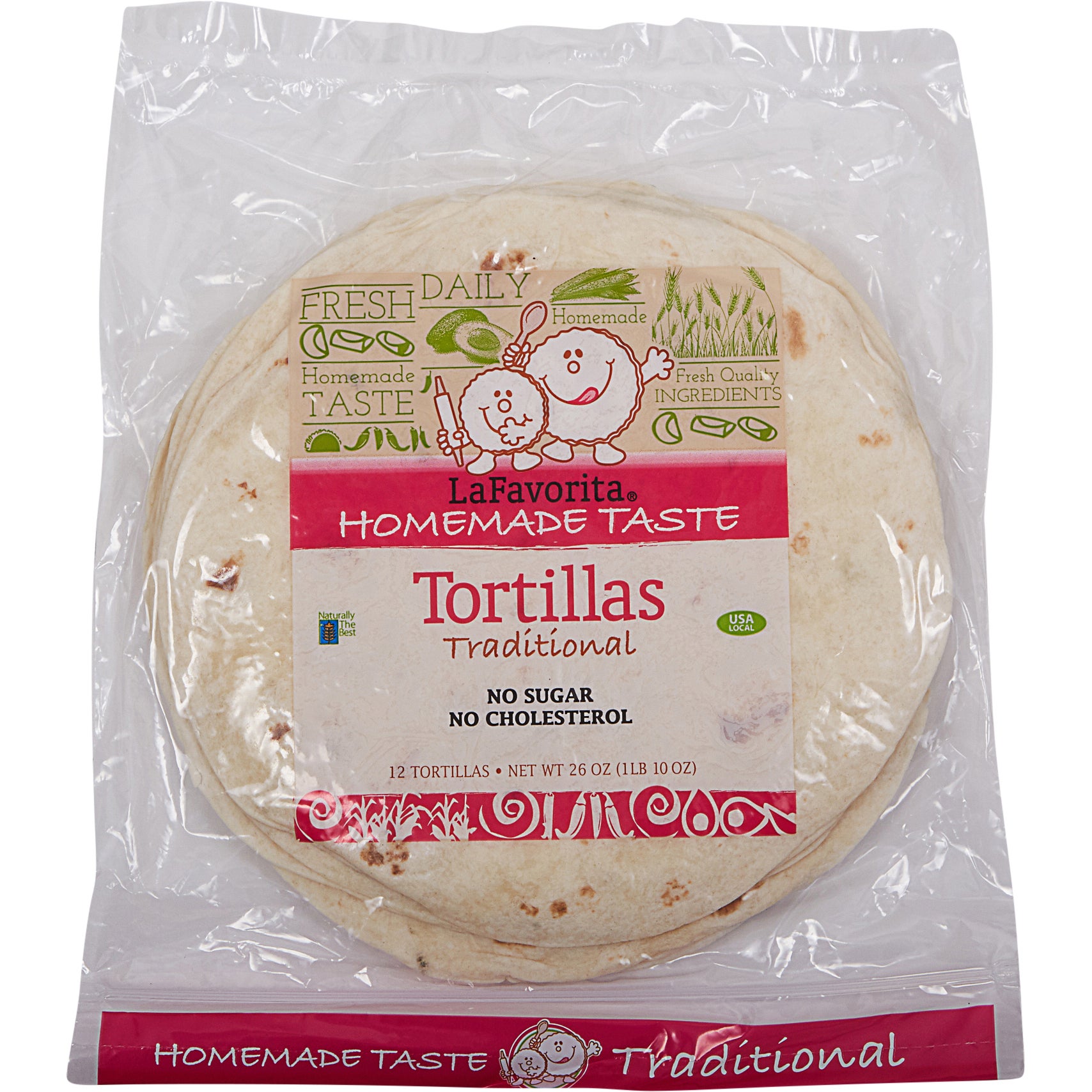 LA FAVORITA 8¨ FLOUR TORTILLA 36CT / 78 OZ