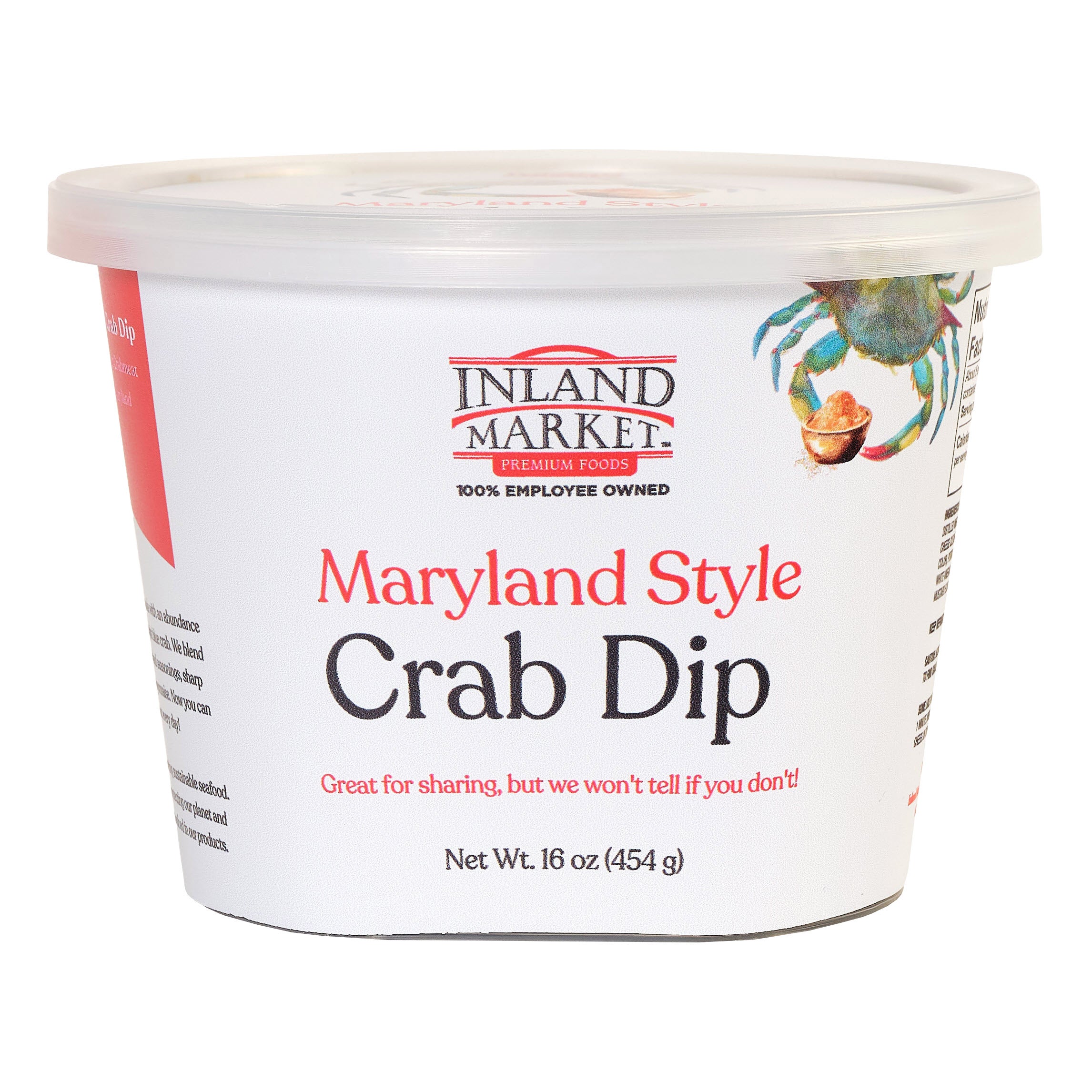 INLAND MARKET MARYLAND CRAB DIP 16 OZ (1 LB)