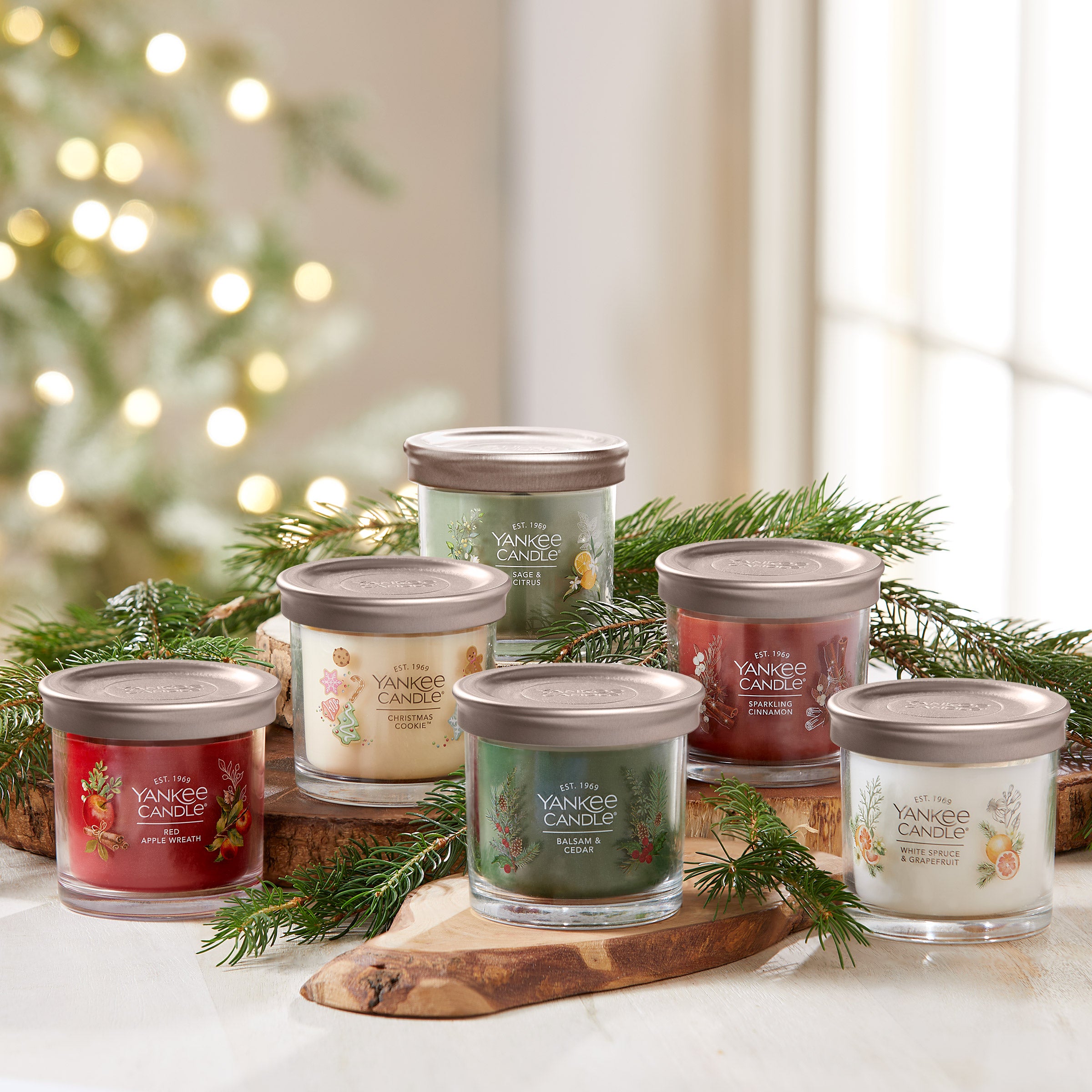 YANKEE CANDLE 6-PACK HOLIDAY CANDLES 4.3OZ EACH - Image 1