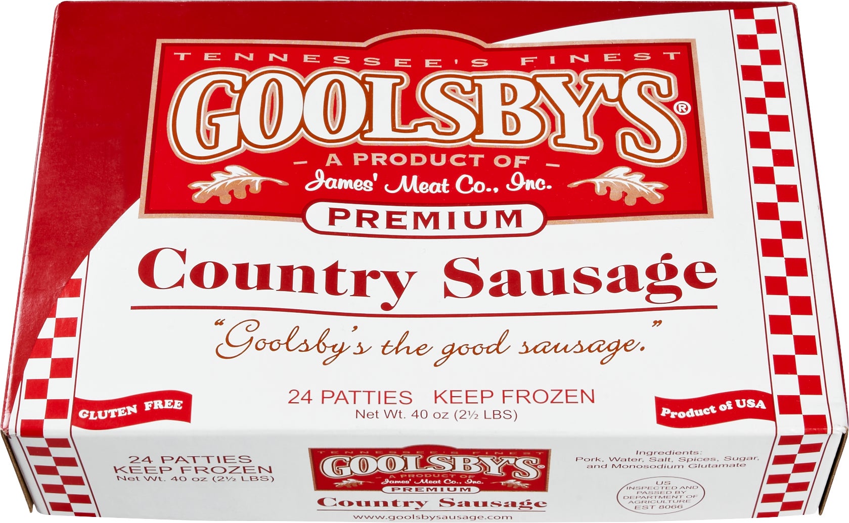GOOLSBY'S COUNTRY SAUSAGE PATTIES 24 CT - Image 1