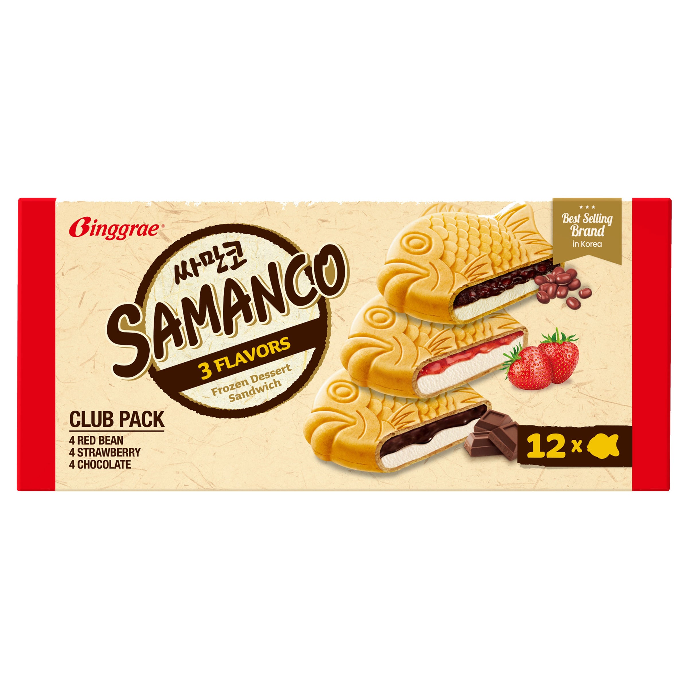 BINGGRAE SAMANCO VARIETY PACK 12 COUNT 61.2 OUNCES