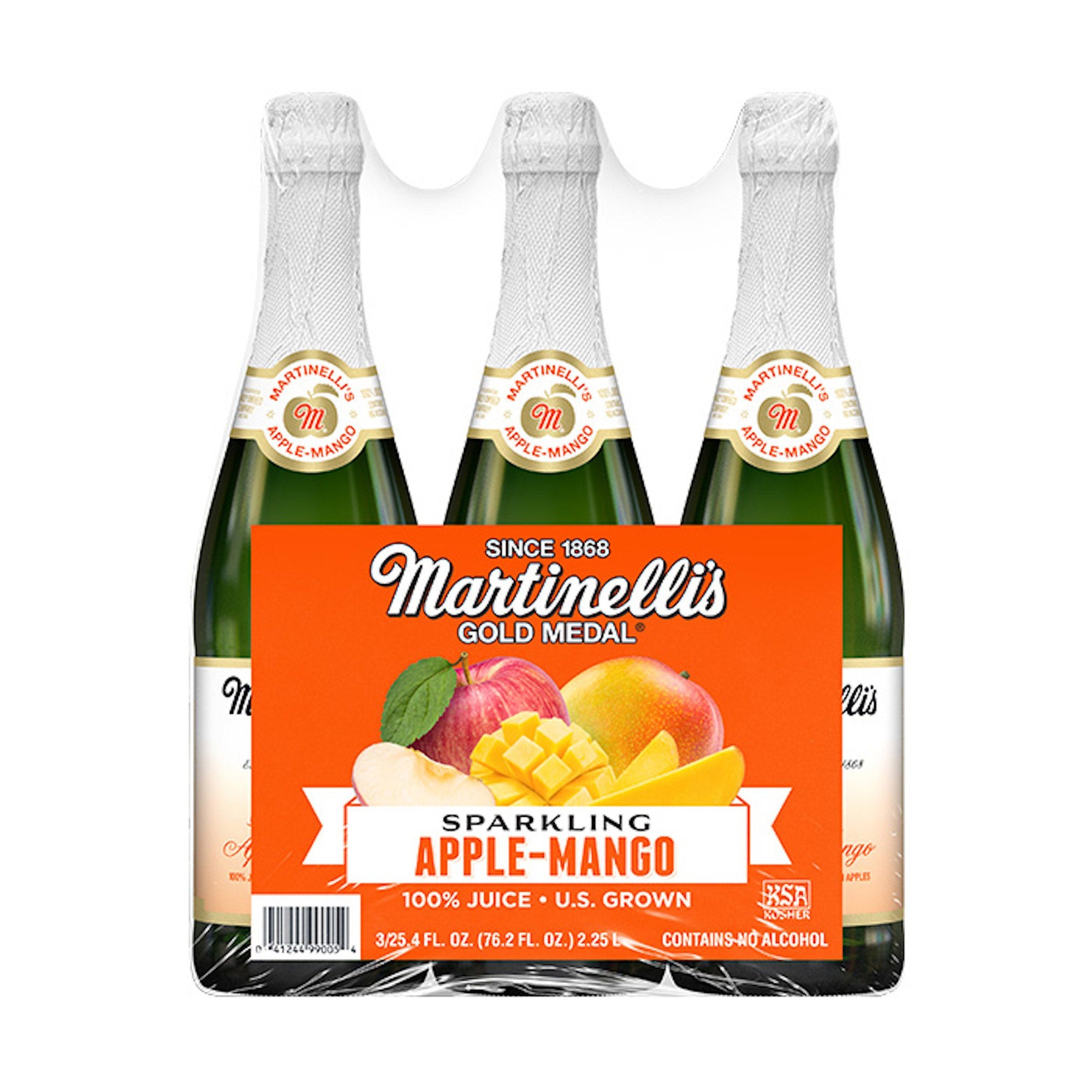 MARTINELLI'S SPARKLING APPLE-MANGO 3/25.4 OZ