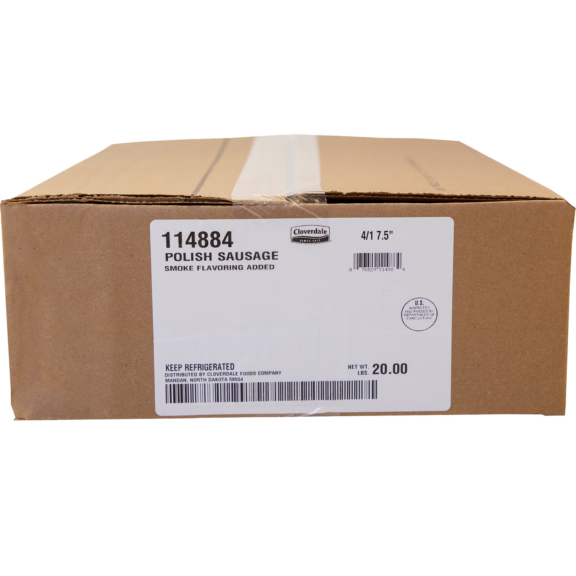 CLOVERDALE MEATS POLISH SAUSAGE 4:1 5 LBS - Image 1