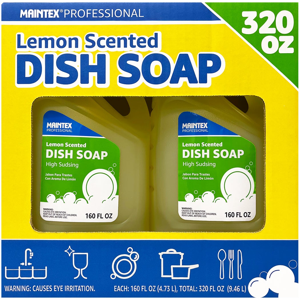 MAINTEX LEMON DISH SOAP 2/160 OZ - Image 1