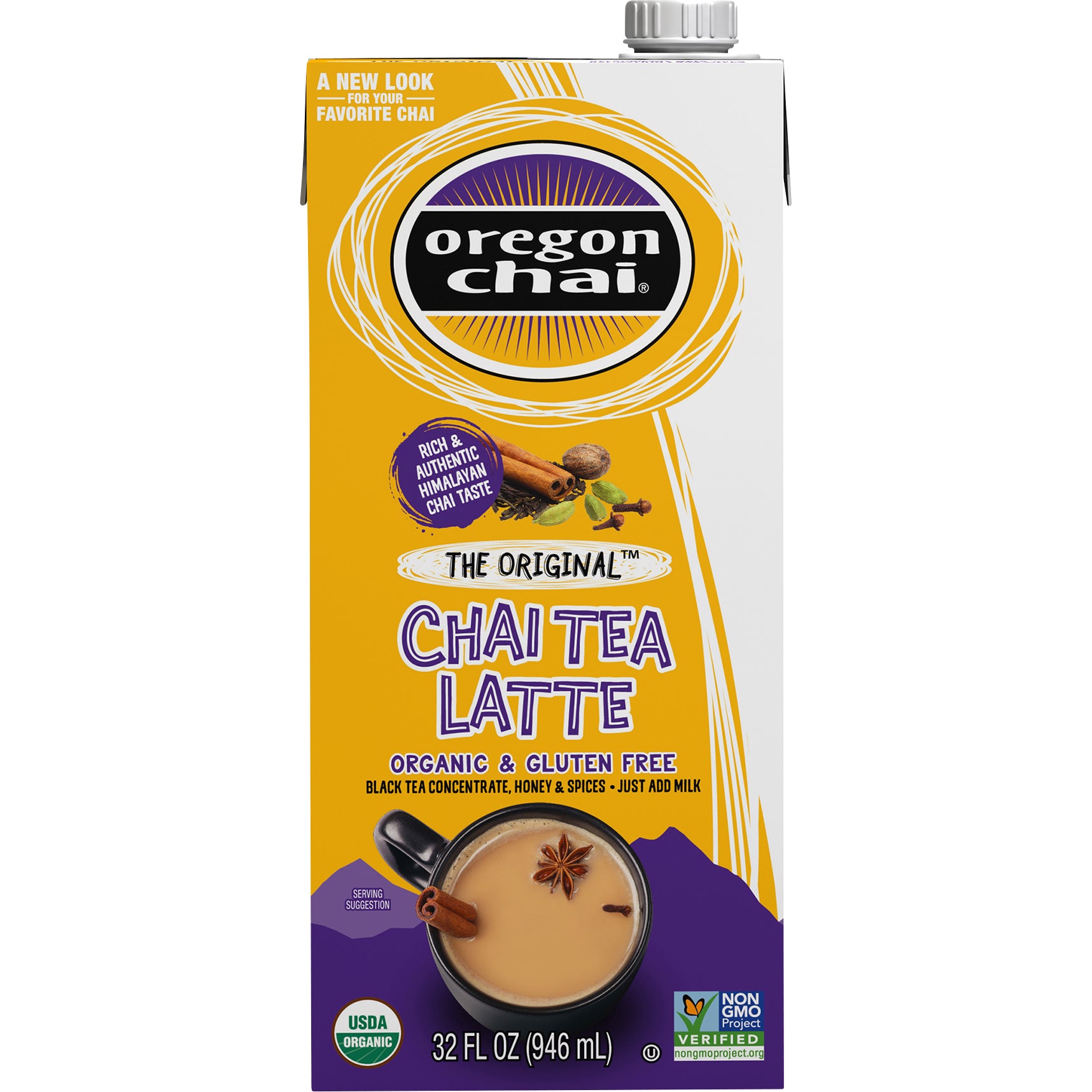 OREGON CHAI ORGANIC CHAI TEA LATTE CONCENTRATE 3/32 OZ - Image 1
