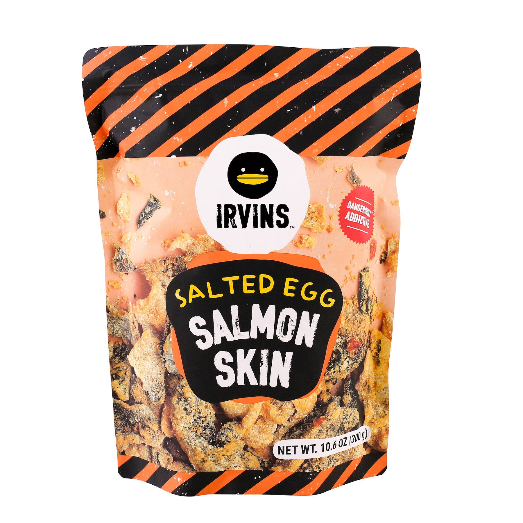 IRVINS SALTED EGG SALMON SKIN 10.6 OUNCE BAG