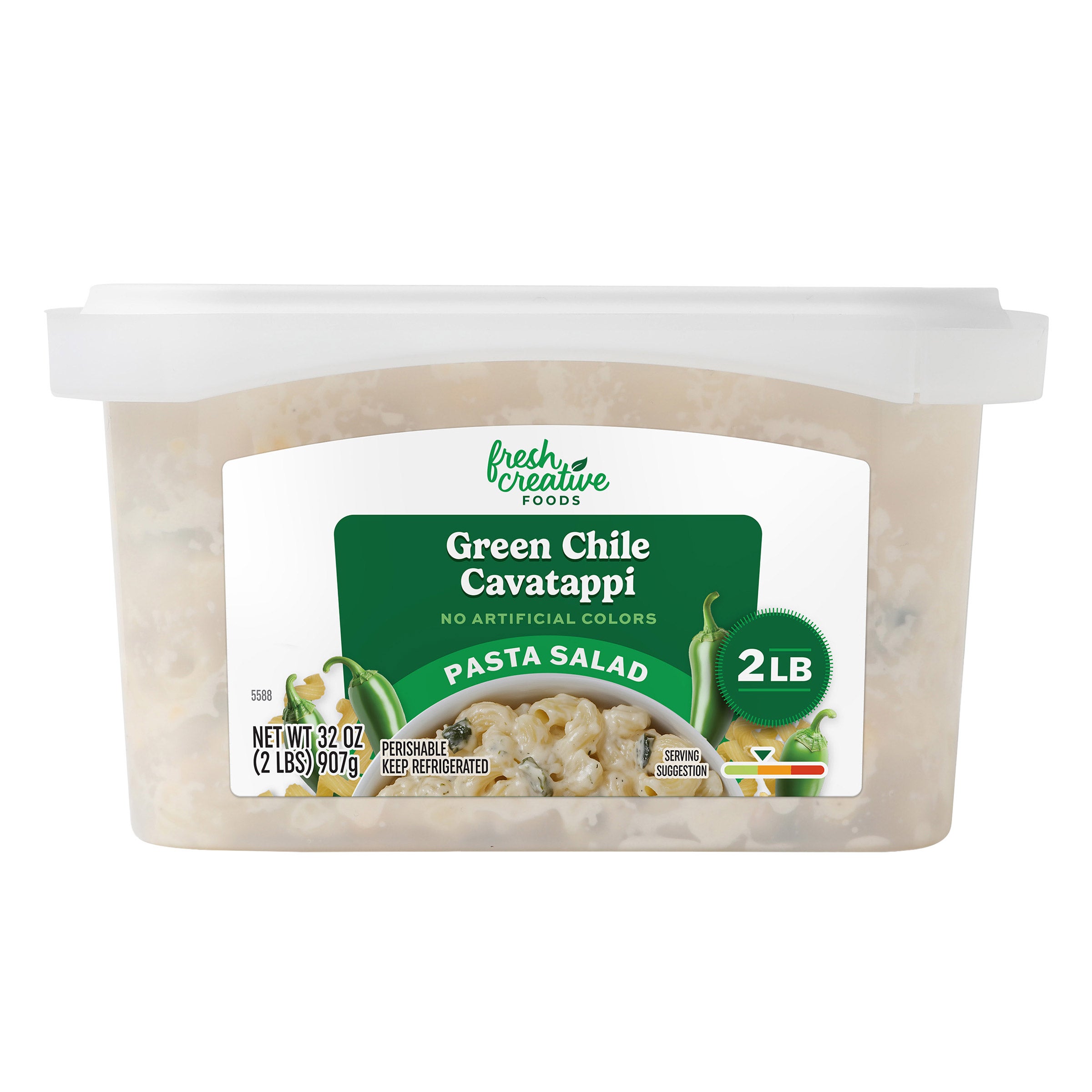 FRESH CREATIVE FOODS PASTA SALAD 2 POUND CONTAINER