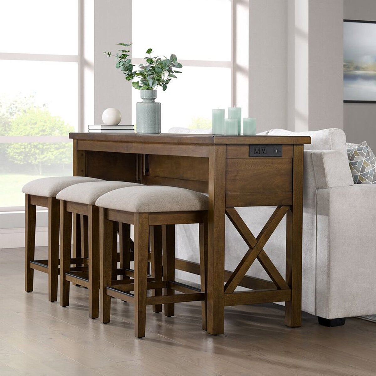 BAYSIDE FURNISHINGS LATHAN 4-PIECE OCCASIONAL SET