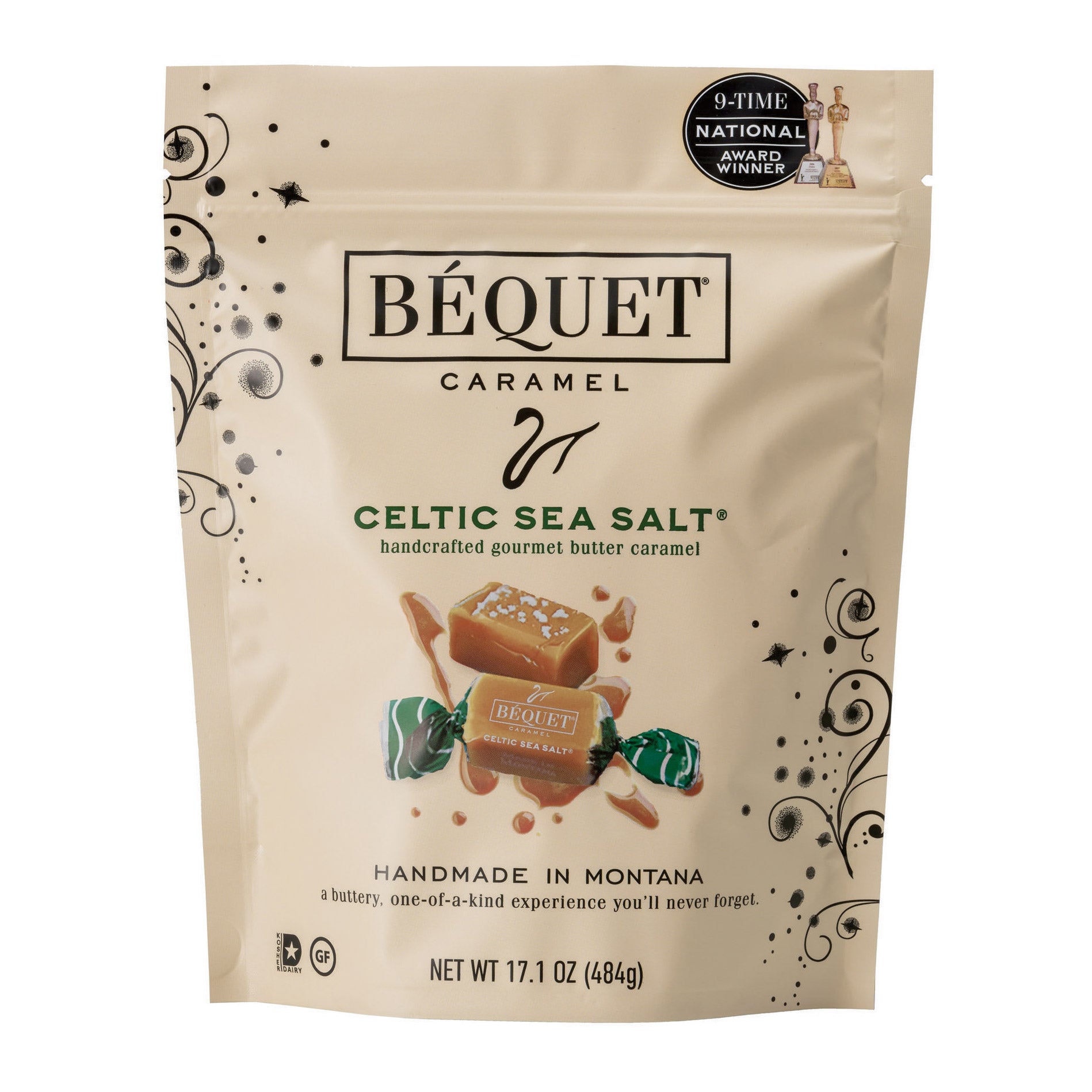 BEQUET CARAMEL SEA SALT CARAMELS 17.1 OZ