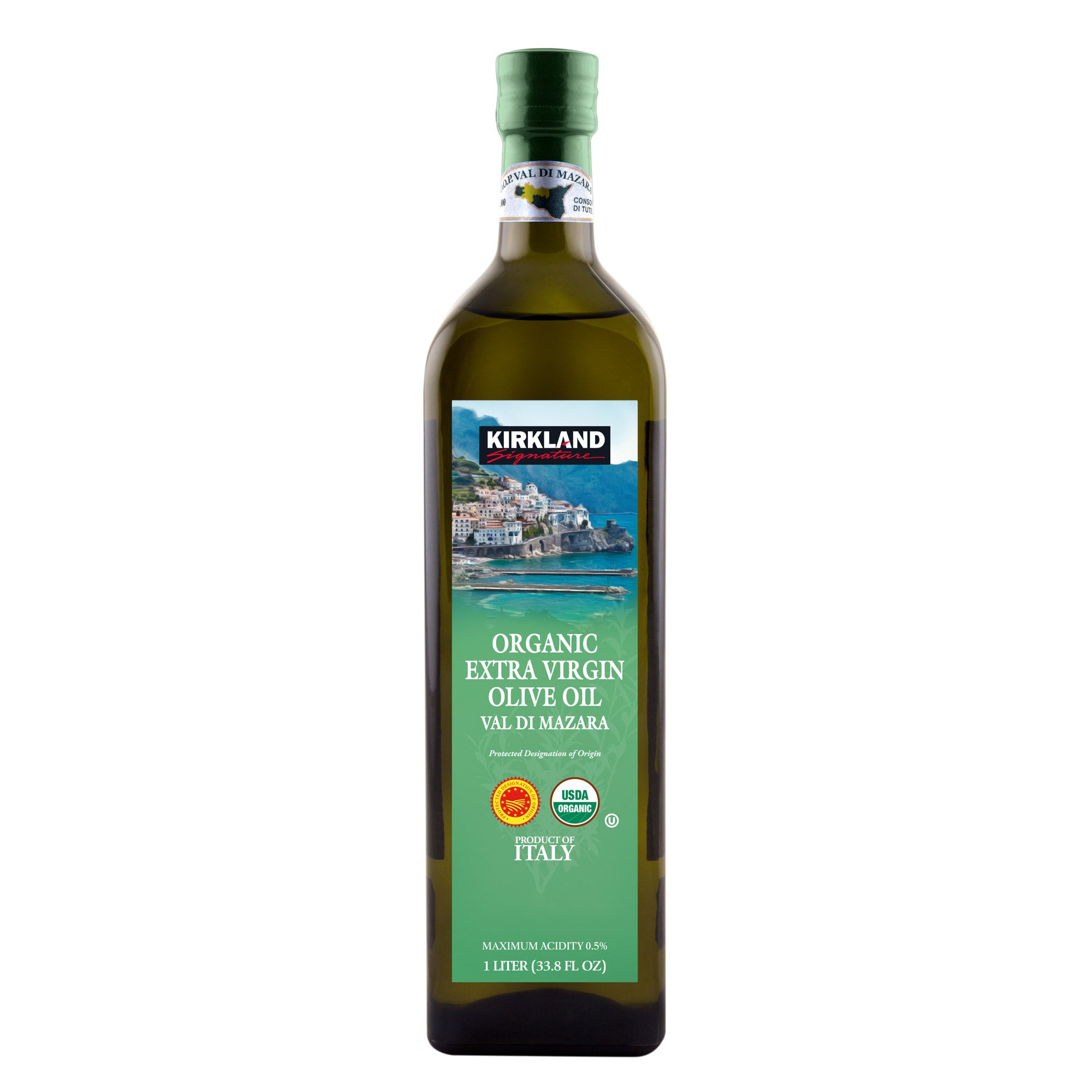 KIRKLAND SIGNATURE VAL DI MAZARA ORGANIC EV OLIVE OIL 1 LITER