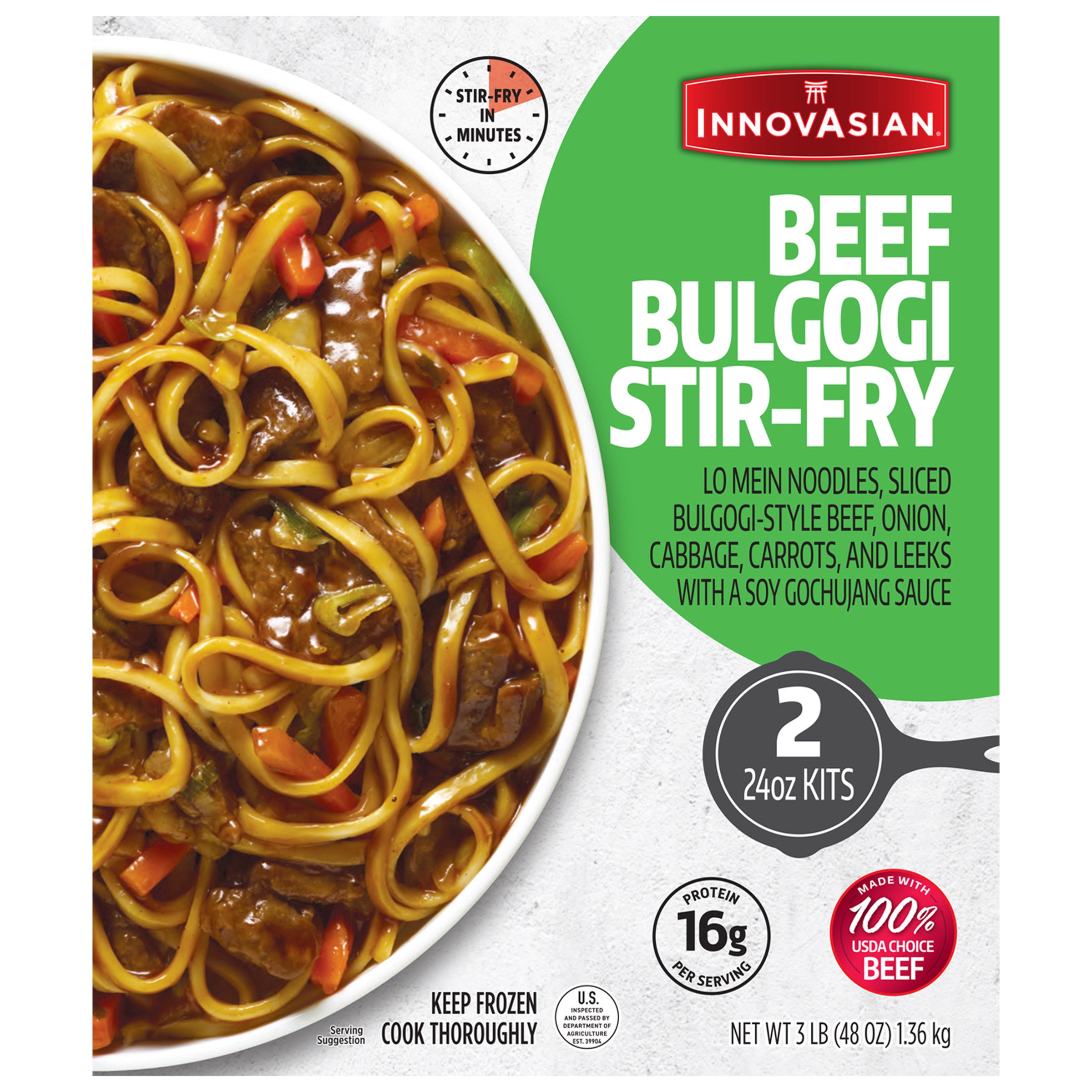 INNOVASIAN CUISINE BEEF BULGOGI STIR-FRY 48OZ