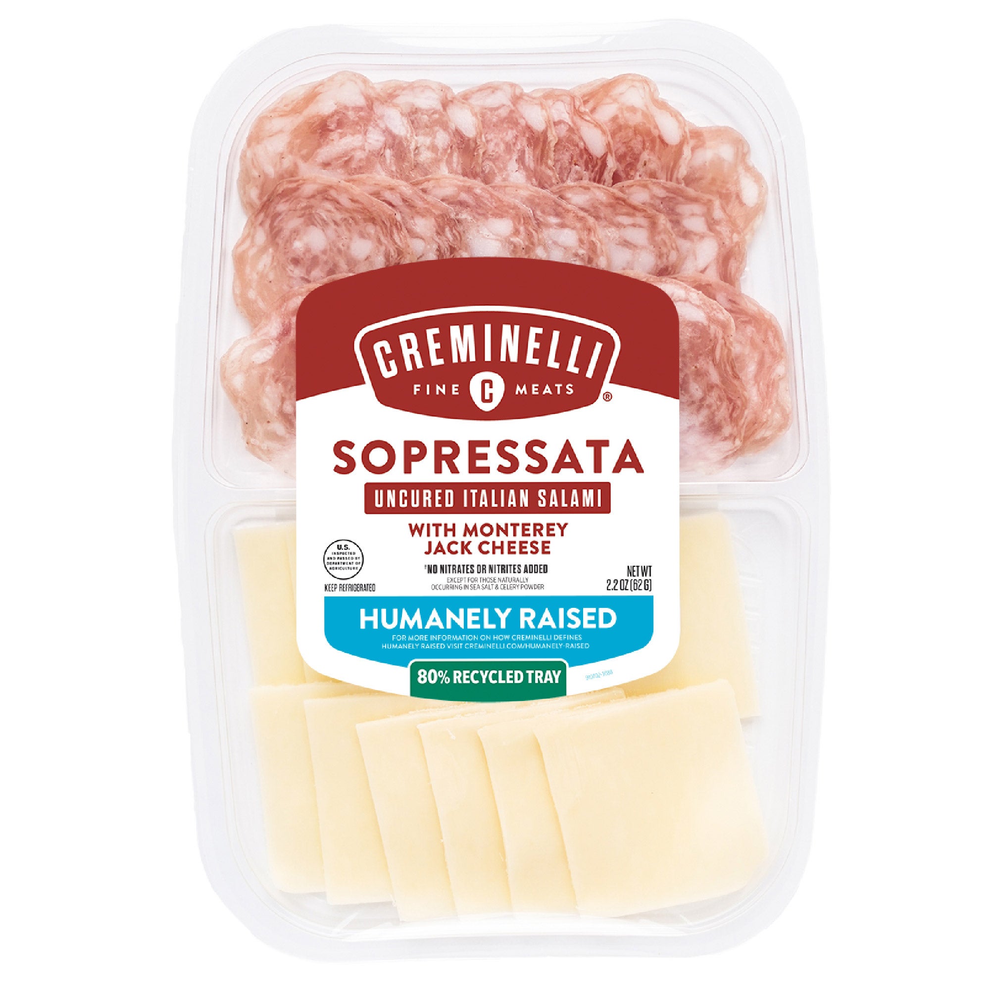 CREMINELLI SOPRESSATA SNACK TRAY 3 PACK 2.2 OUNCES EACH