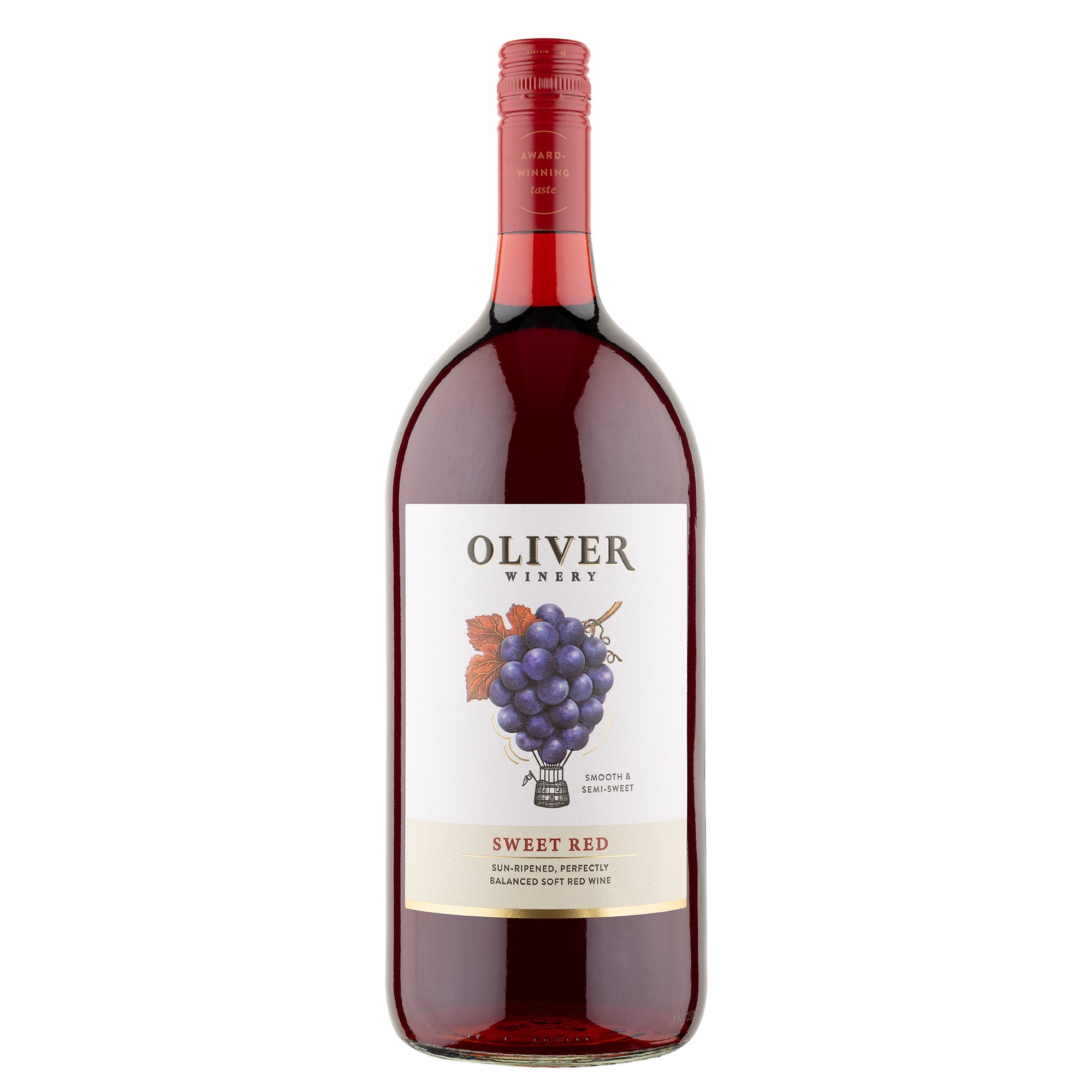 OLIVER WINERY SWEET RED WINE INDIANA 1.5L - Image 1