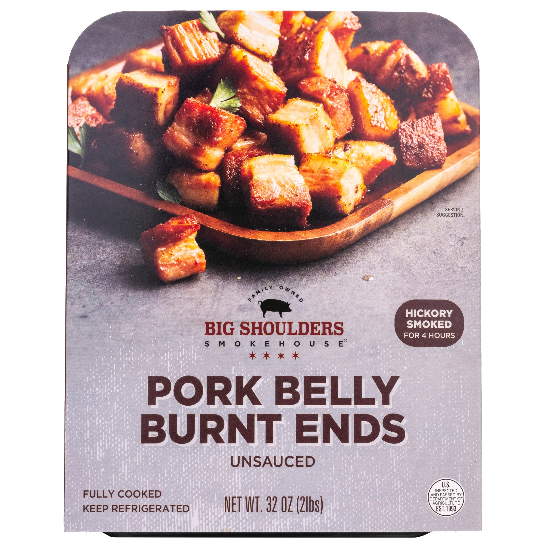 BIG SHOULDERS PORK BELLY BURNT ENDS 32 OUNCES - Image 1