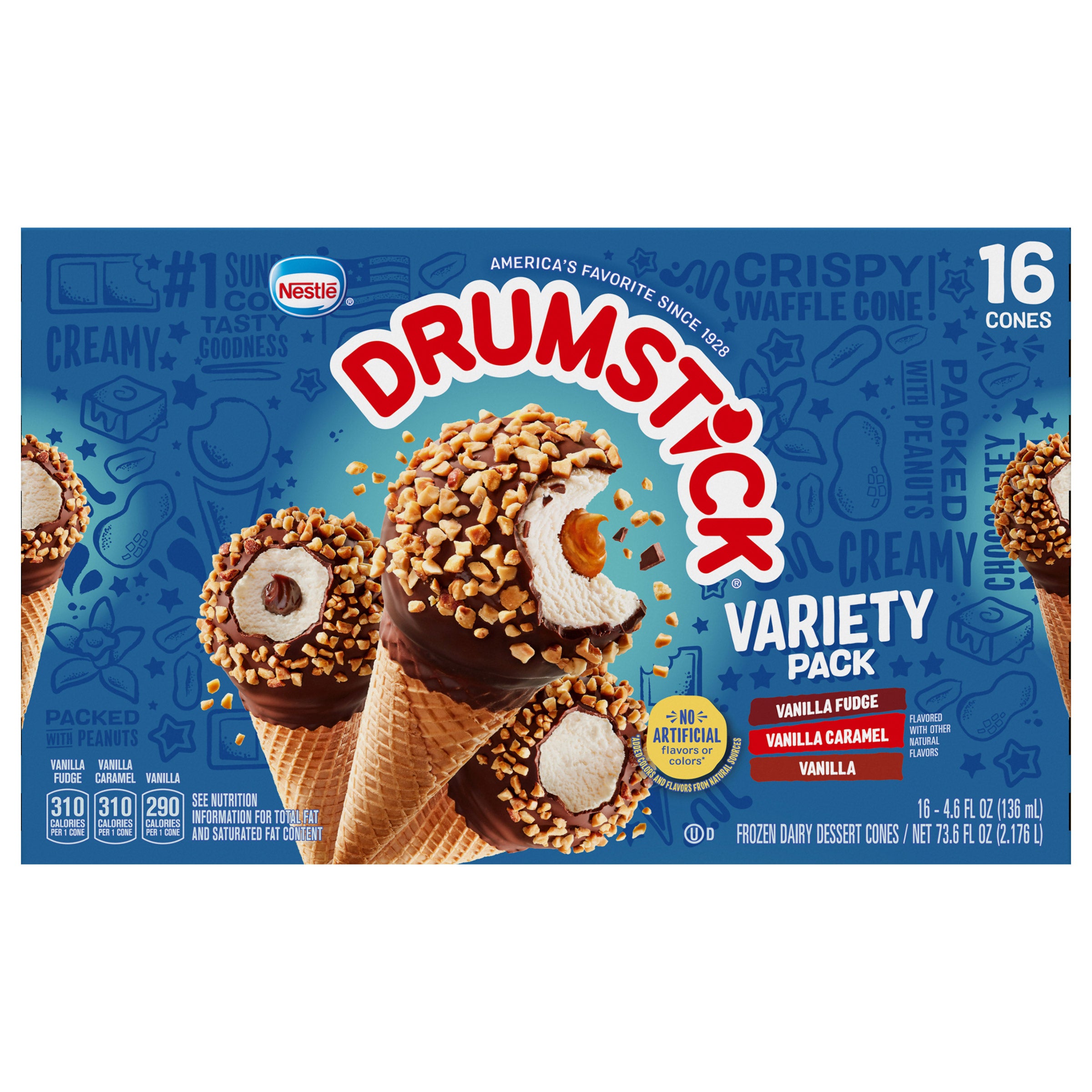 NESTLE DRUMSTICK VARIETY 16CT (73.6OZ) - Image 1