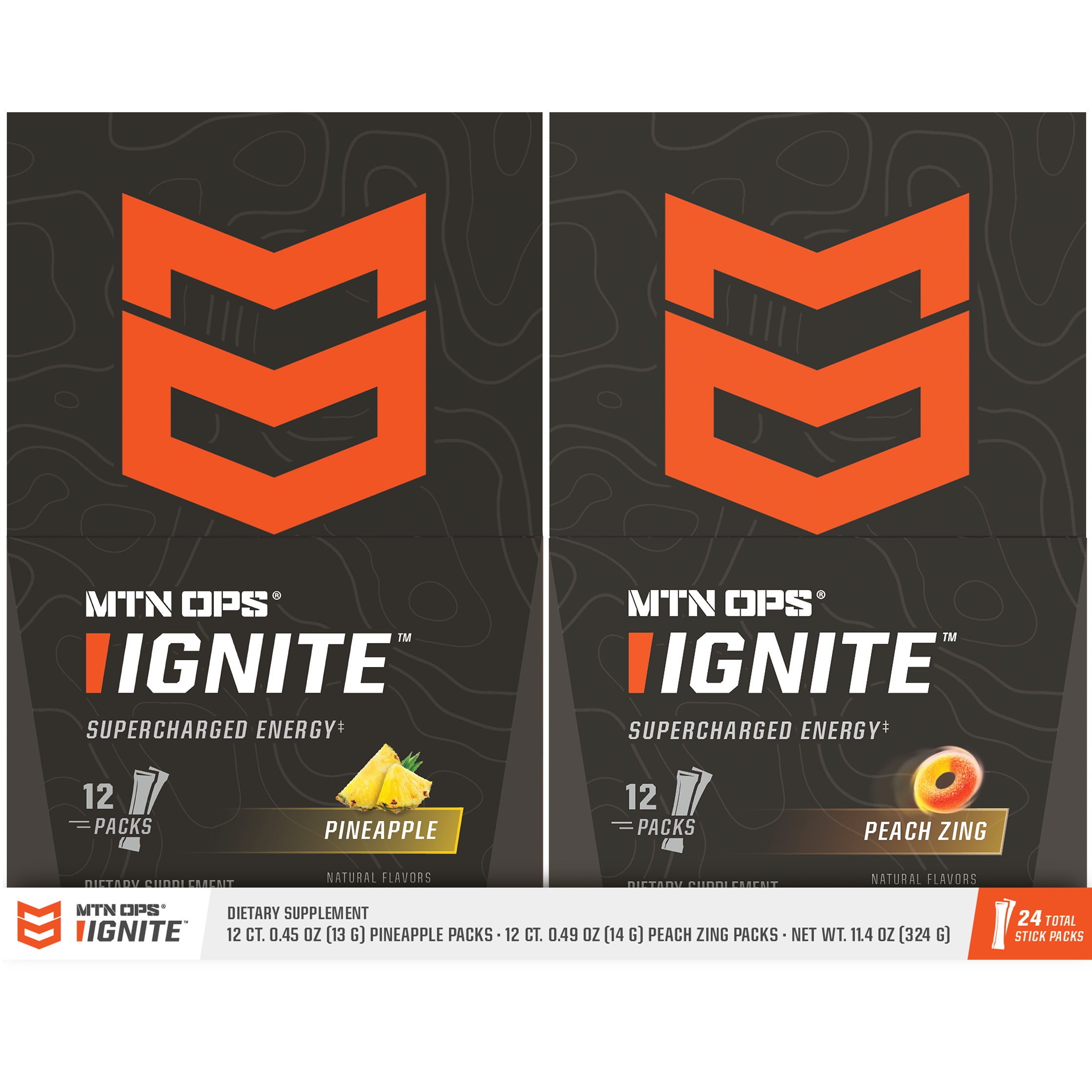 MTN OPS IGNITE ENERGY STICKS TWIN PACK 24CT