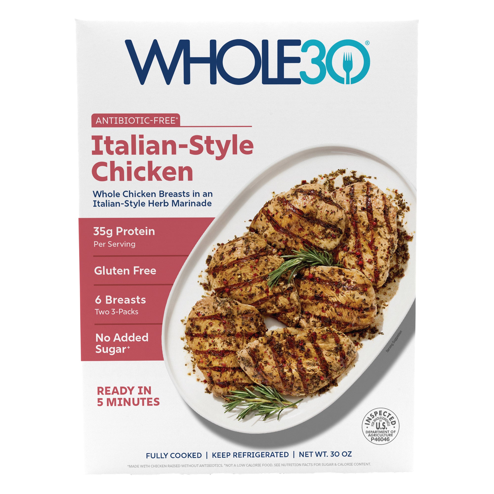WHOLE30 ITALIAN HERB CHICKEN 30 OZ - Image 1