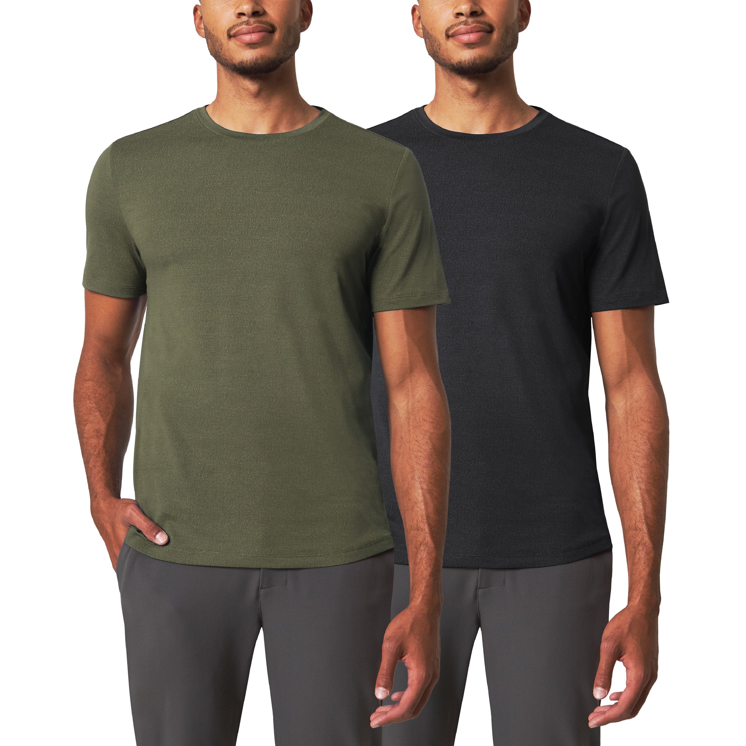 MONDETTA MEN'S ACTIVE TEE 2PK - Image 1