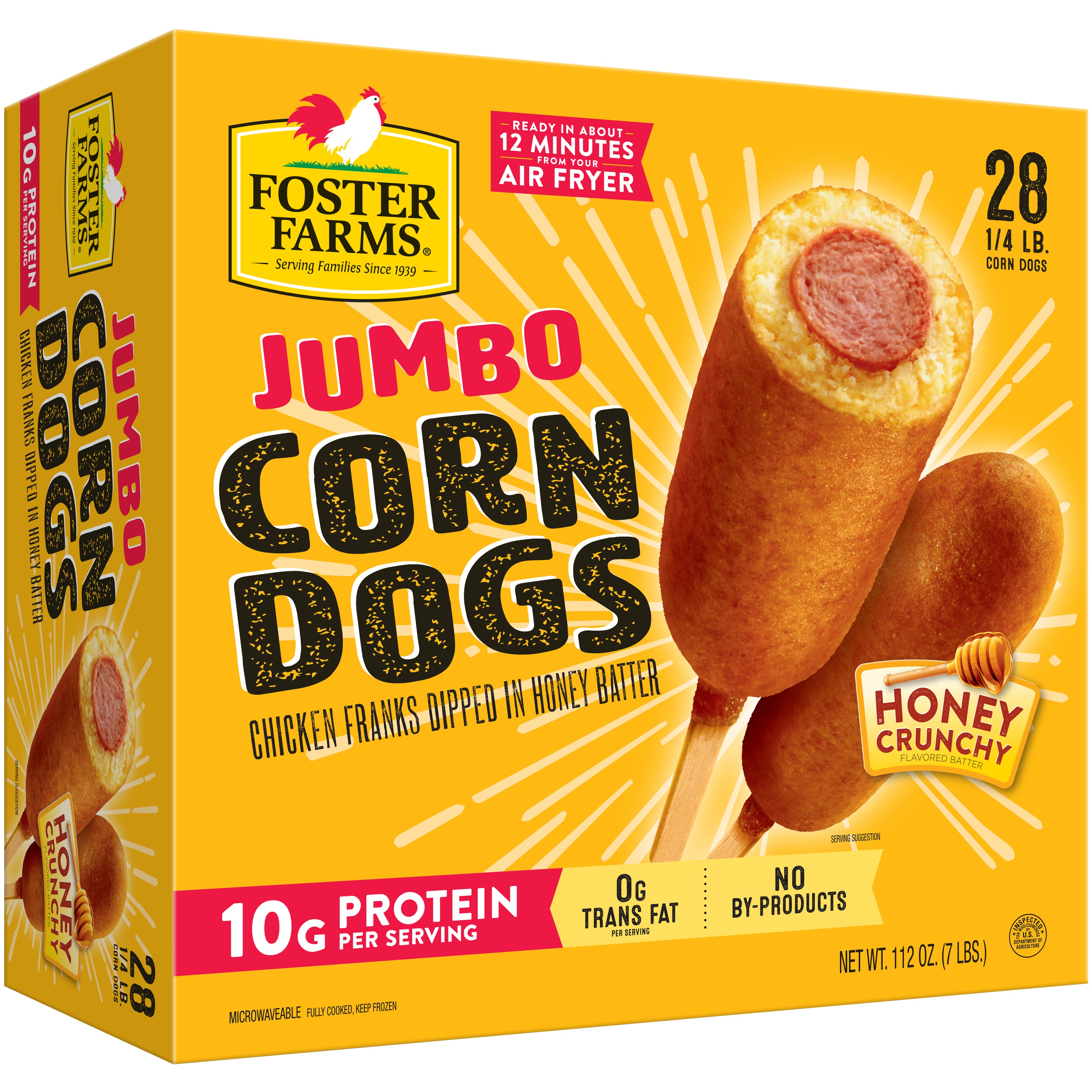 FOSTER FARMS CHICKEN CORN DOGS 28/4 OZ (7 LBS) - Image 1