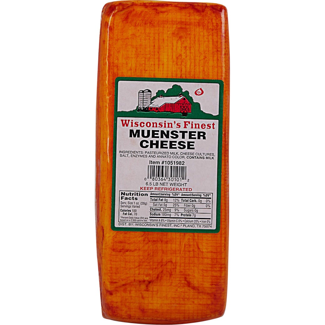 WISCONSIN'S FINEST MUENSTER CHEESE 6.5 LB