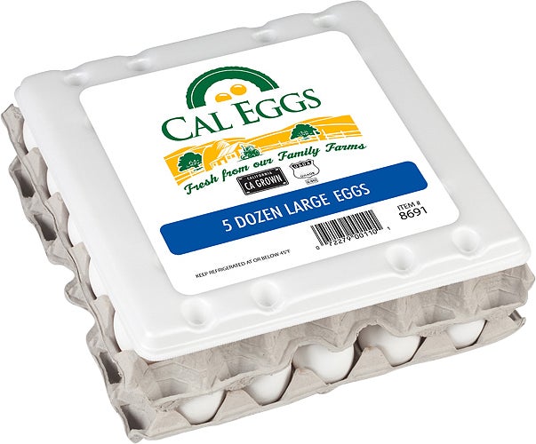 LARGE EGGS USDA GRADE A 5 DOZ