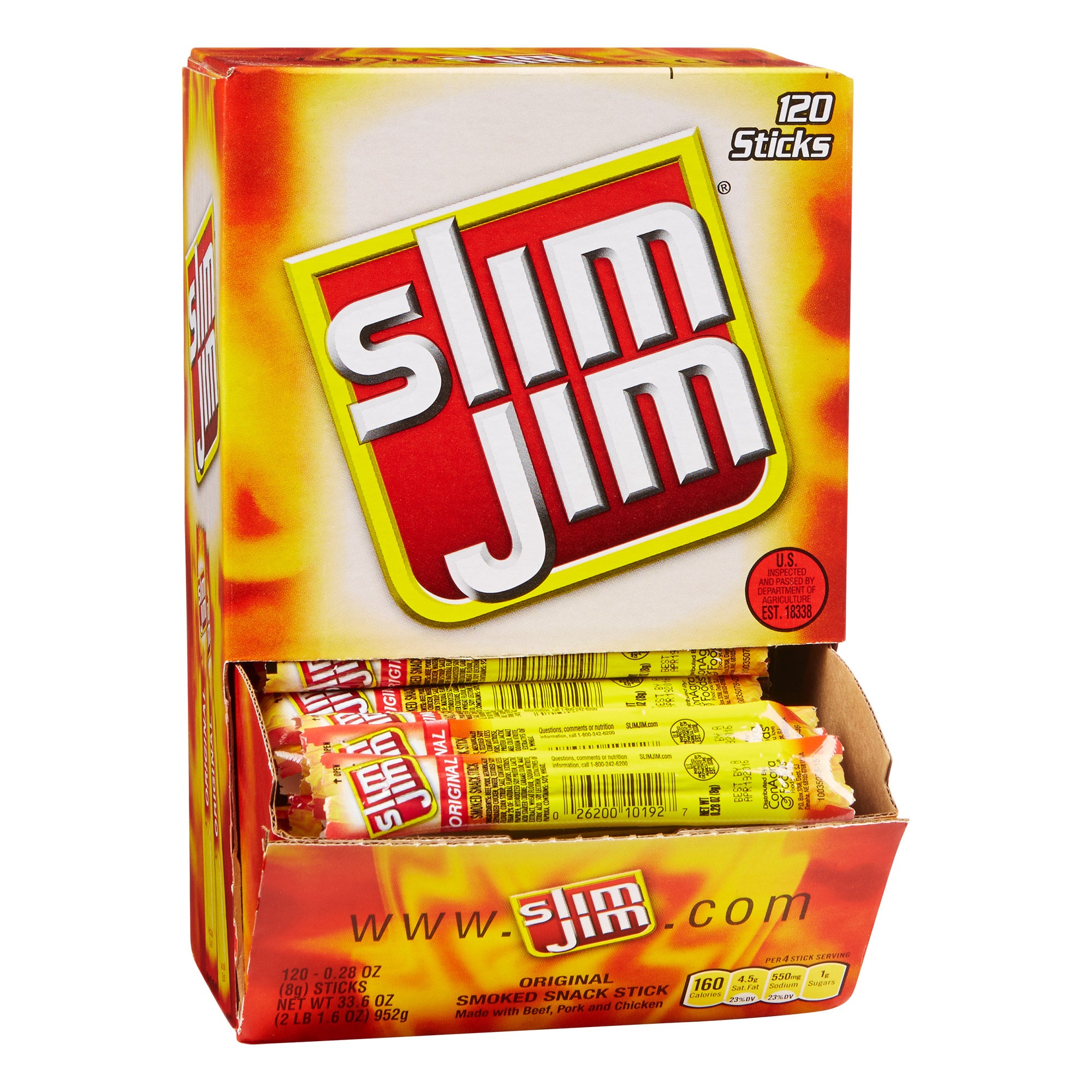 SLIM JIM BEEF STICKS 120 CT - Image 1