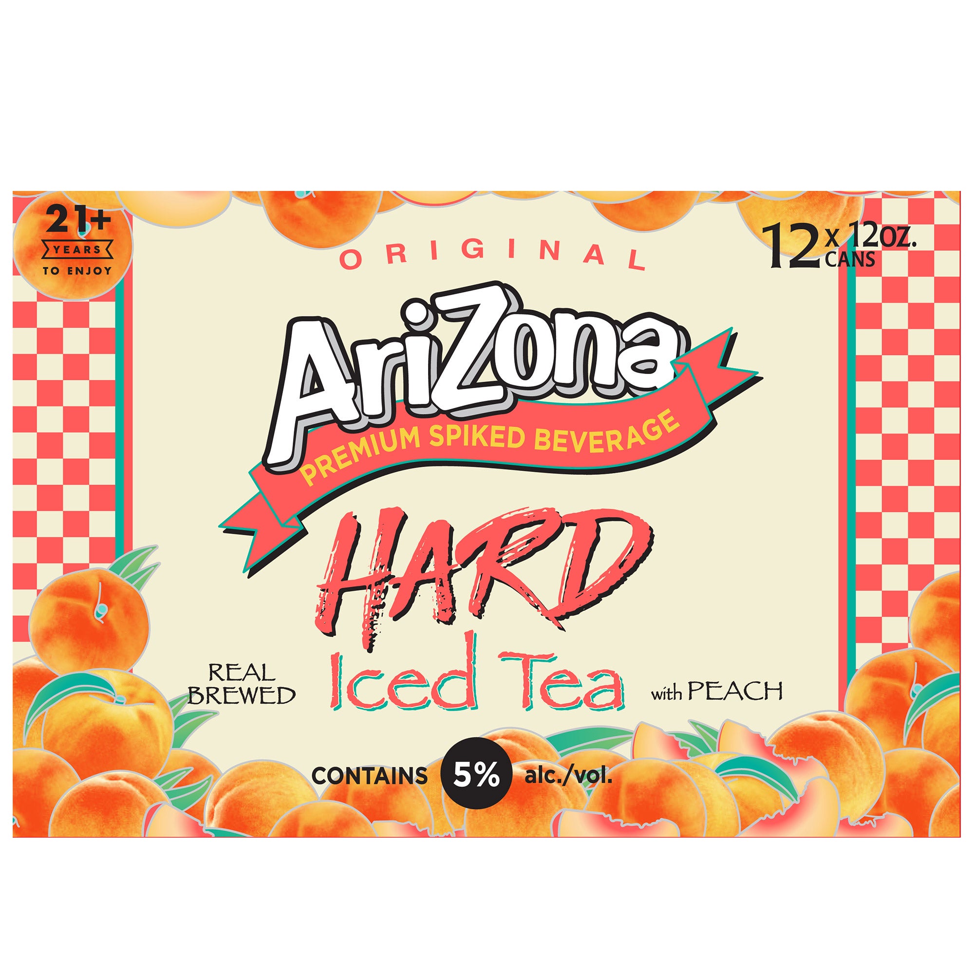 ARIZONA HARD PEACH ICED TEA 12 / 12 OZ - Image 1
