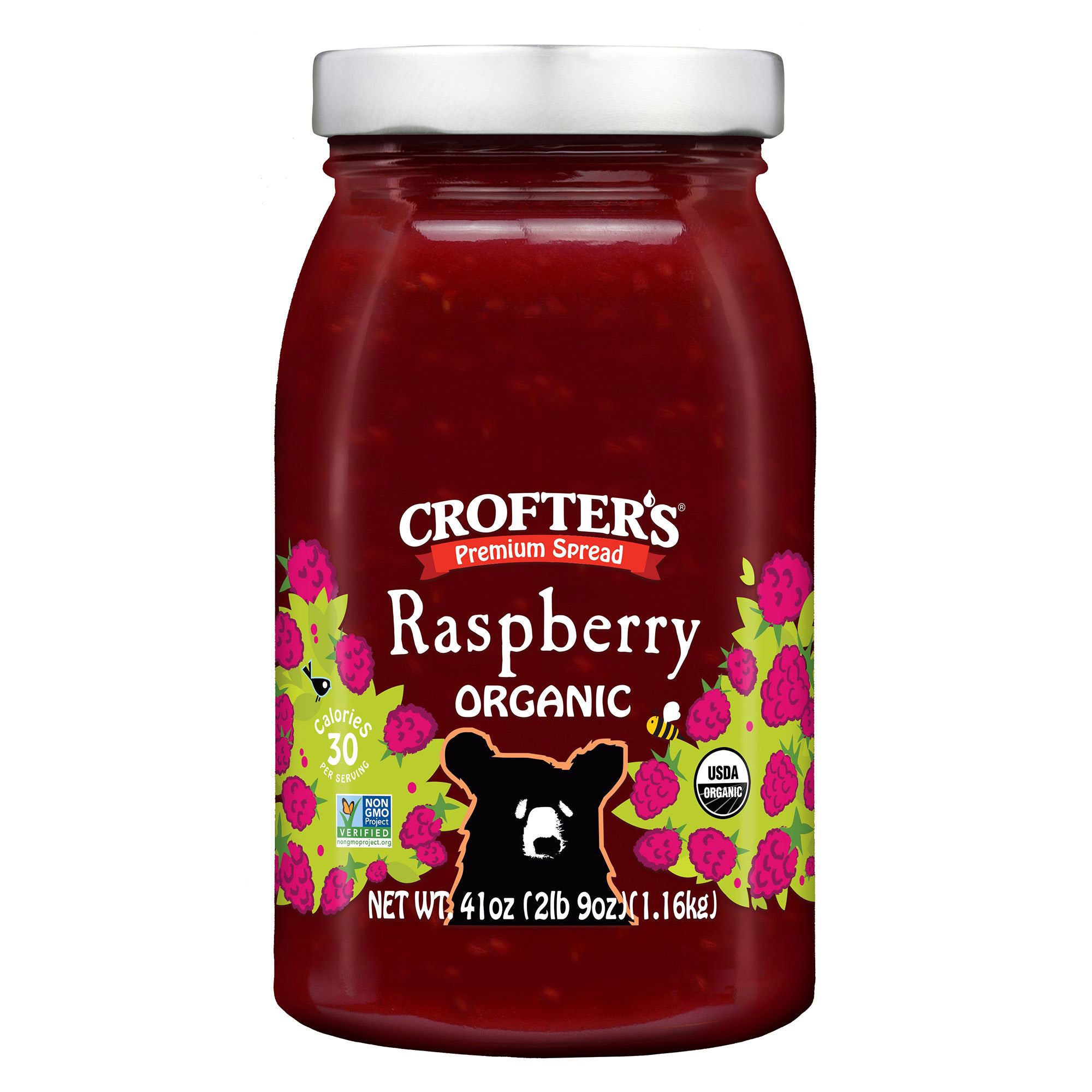 CROFTER'S ORGANIC RASPBERRY SPREAD 41 OZ - Image 1