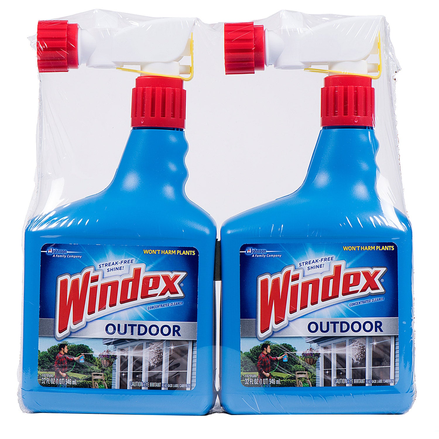 WINDEX OUTDOOR GLASS CLEANER 2/32OZ (2.0QT)