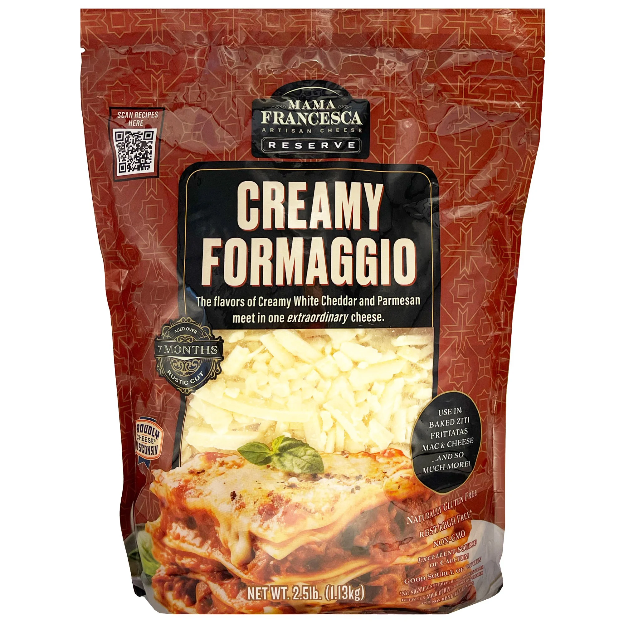 MAMA FRANCESCA CREAMY FORMAGGIO 2.5 POUND BAG