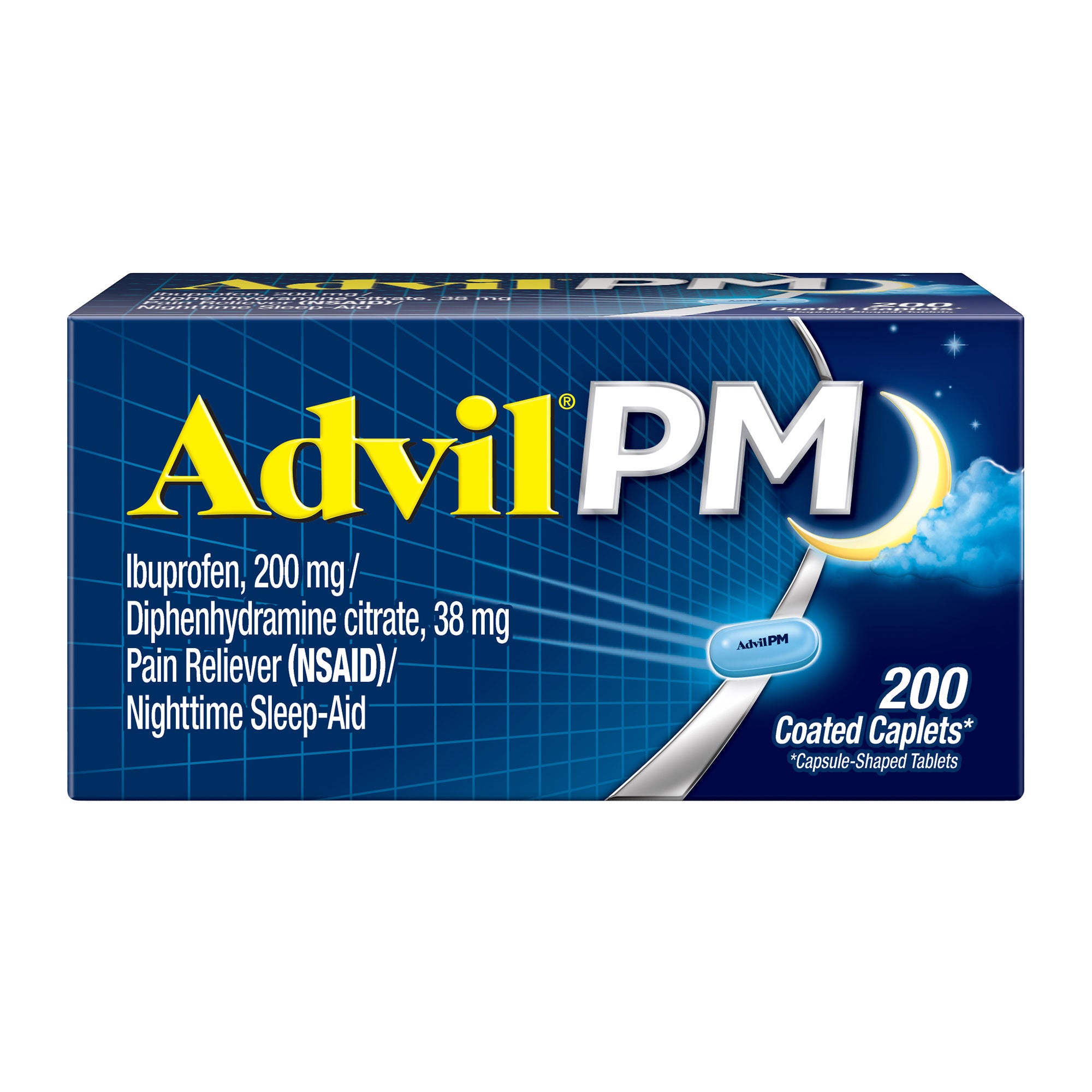 ADVIL PM 200MG CAPLET 200 COUNT - Image 1