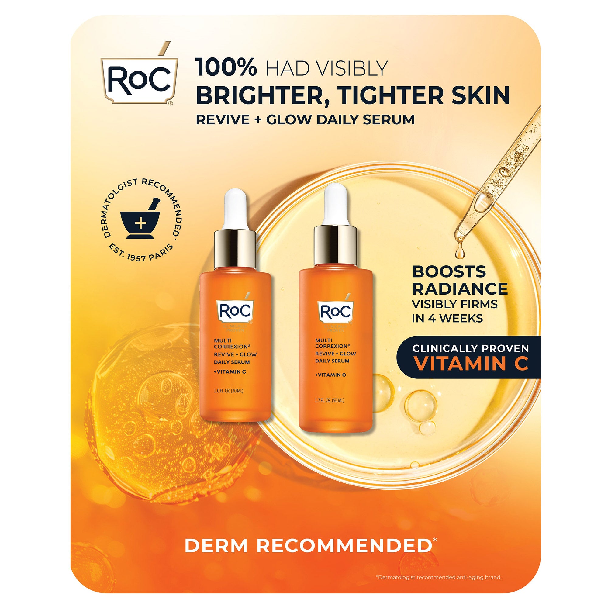 RoC Vitamin C Serum Revive 1.7 fl oz + 1.0 fl oz - Image 1