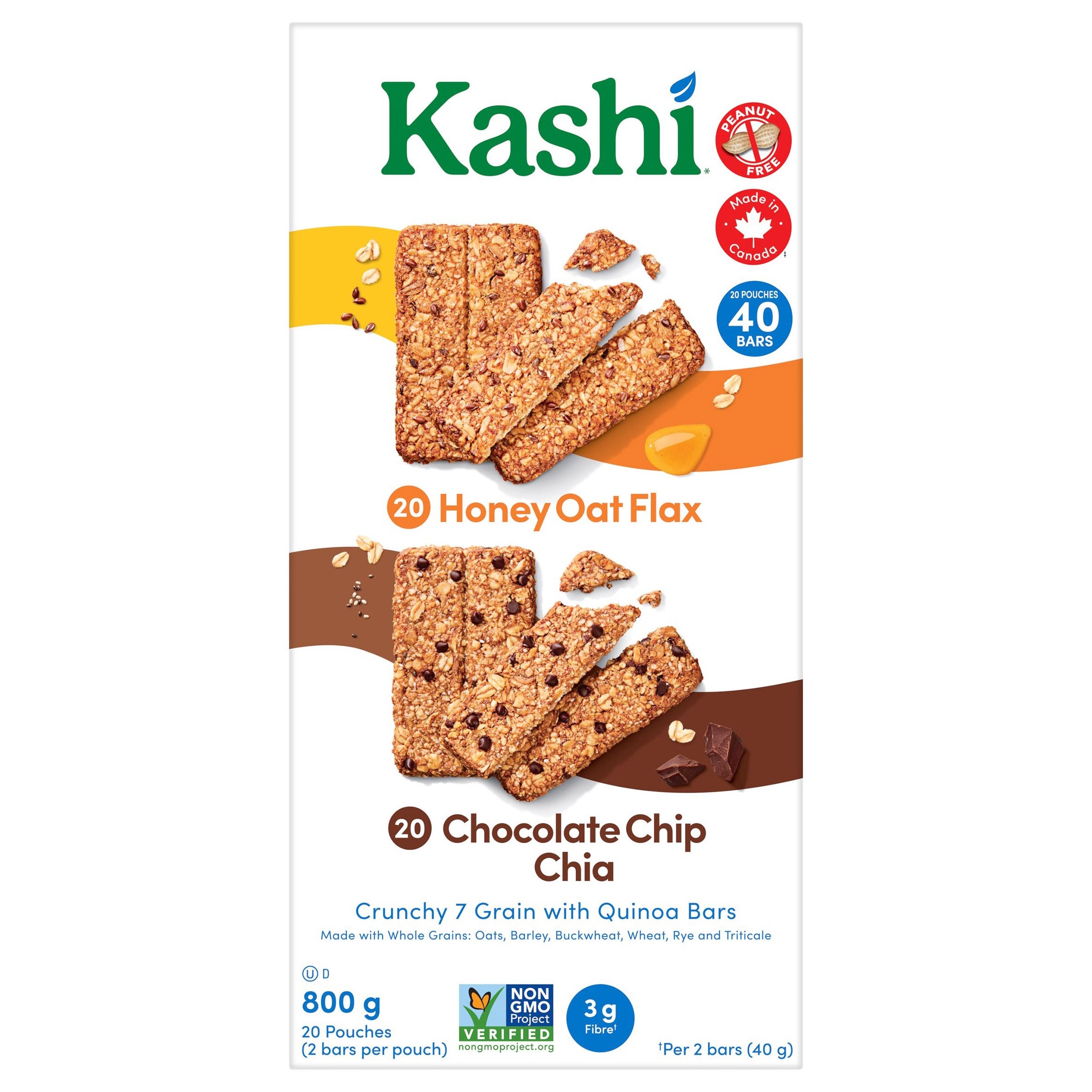 KASHI GRANOLA BARS WITH QUINOA 40 CT