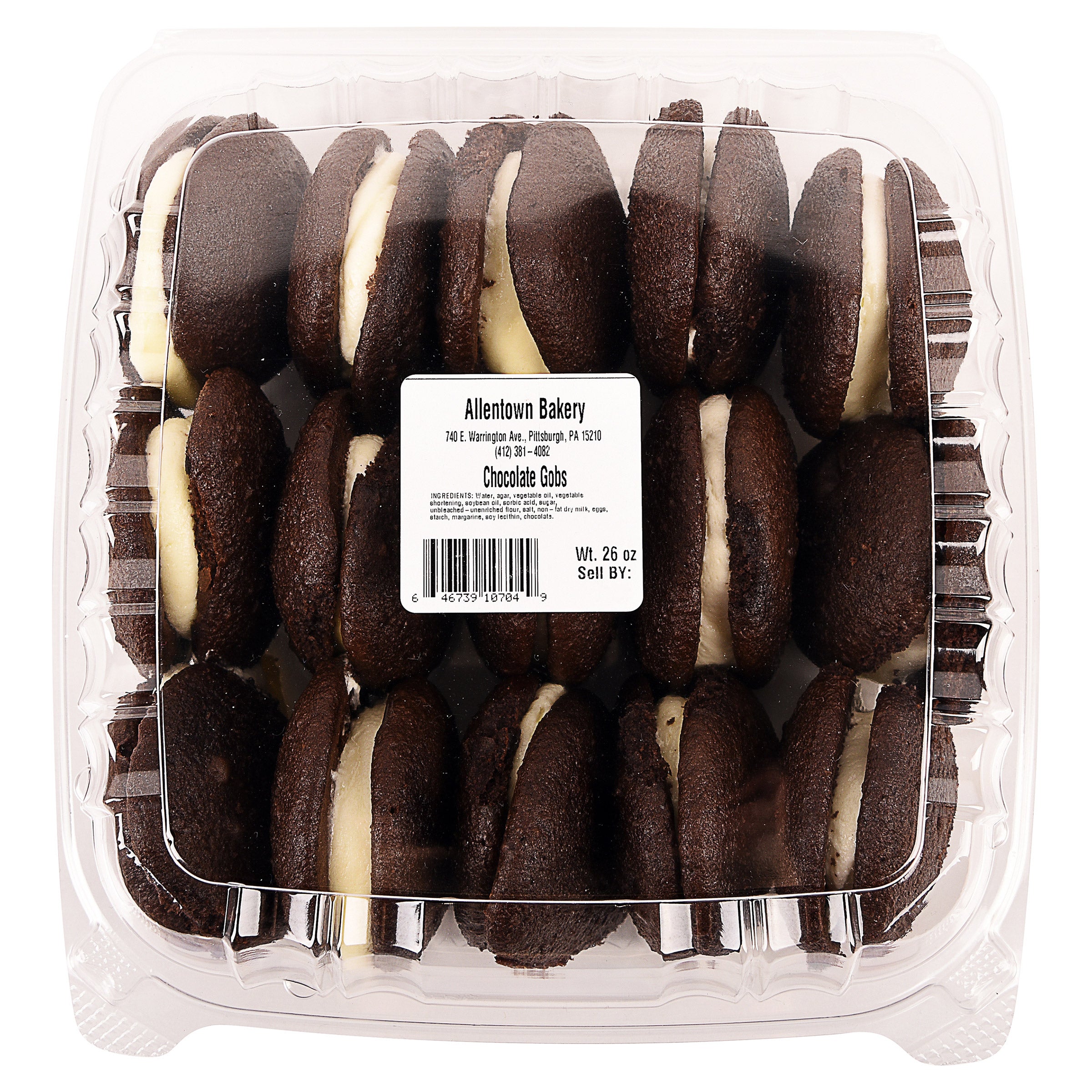 ALLENTOWN BAKERY CHOCOLATE GOBS 24 OZ (1.50 LBS)