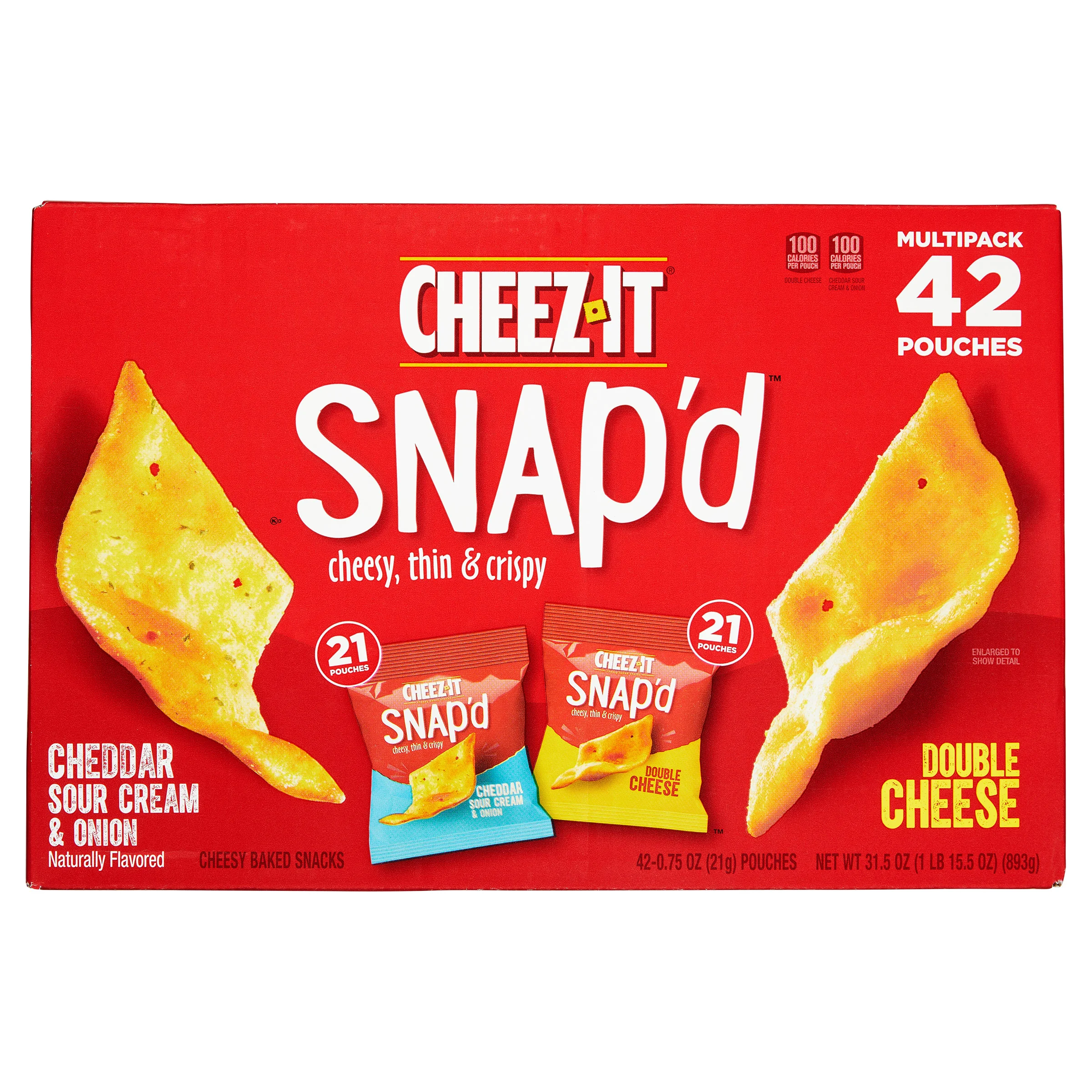 CHEEZ-IT SNAP'D VARIETY 42 CT/.75 OZ - Image 1