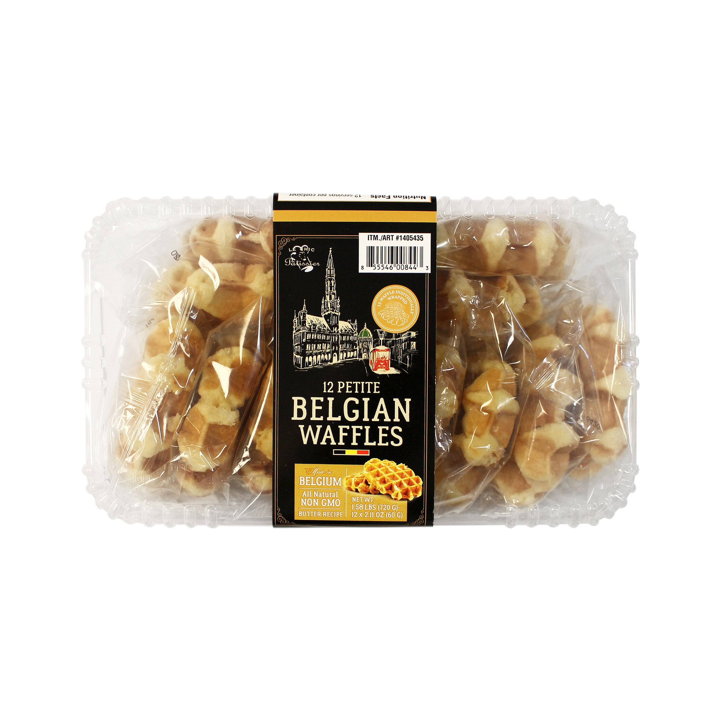 LE CHIC PATISSIER PETITE BELGIAN WAFFLES 12 CT (1.50 LBS)