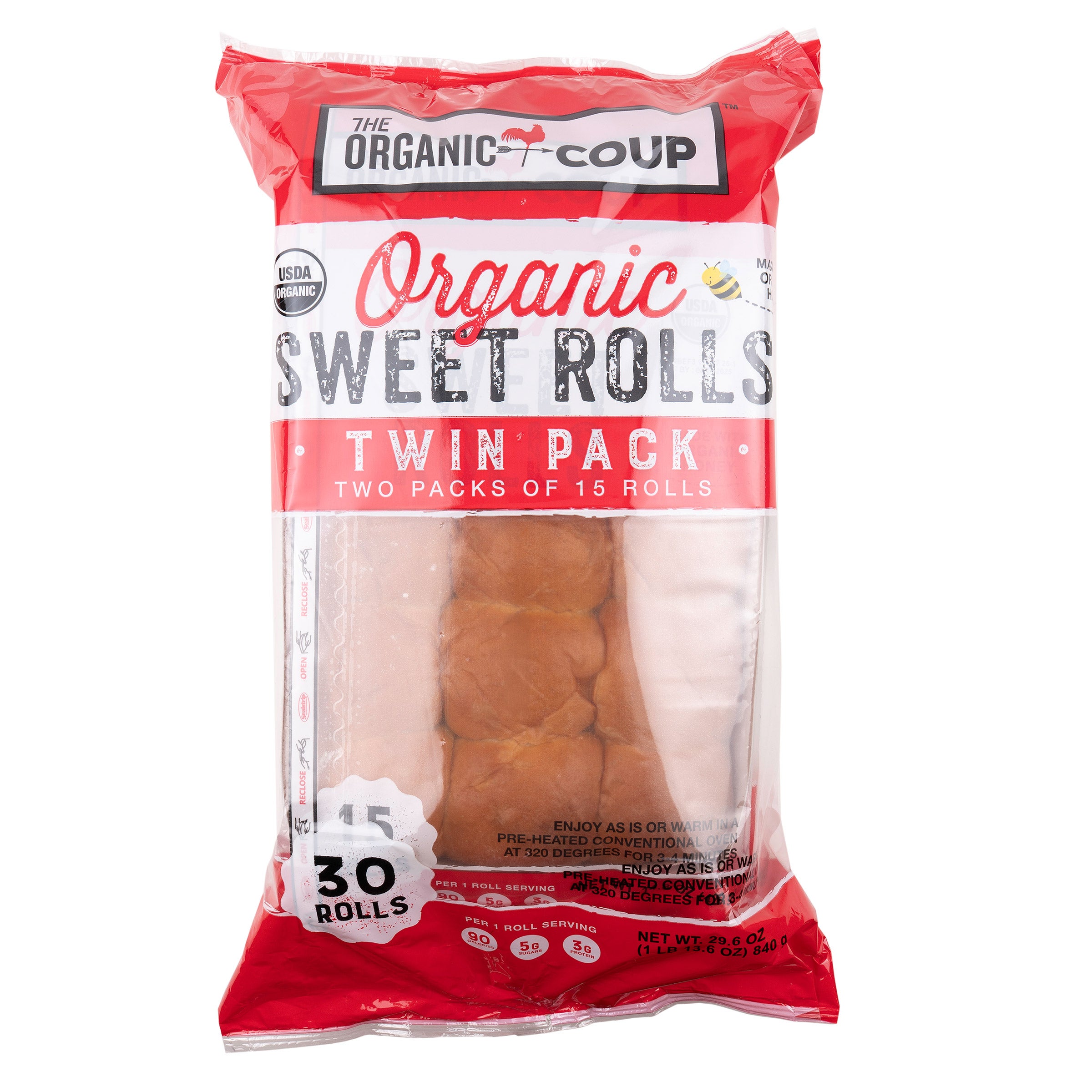 ORGANIC COUP SWEET ROLLS 2/15 CT - Image 1