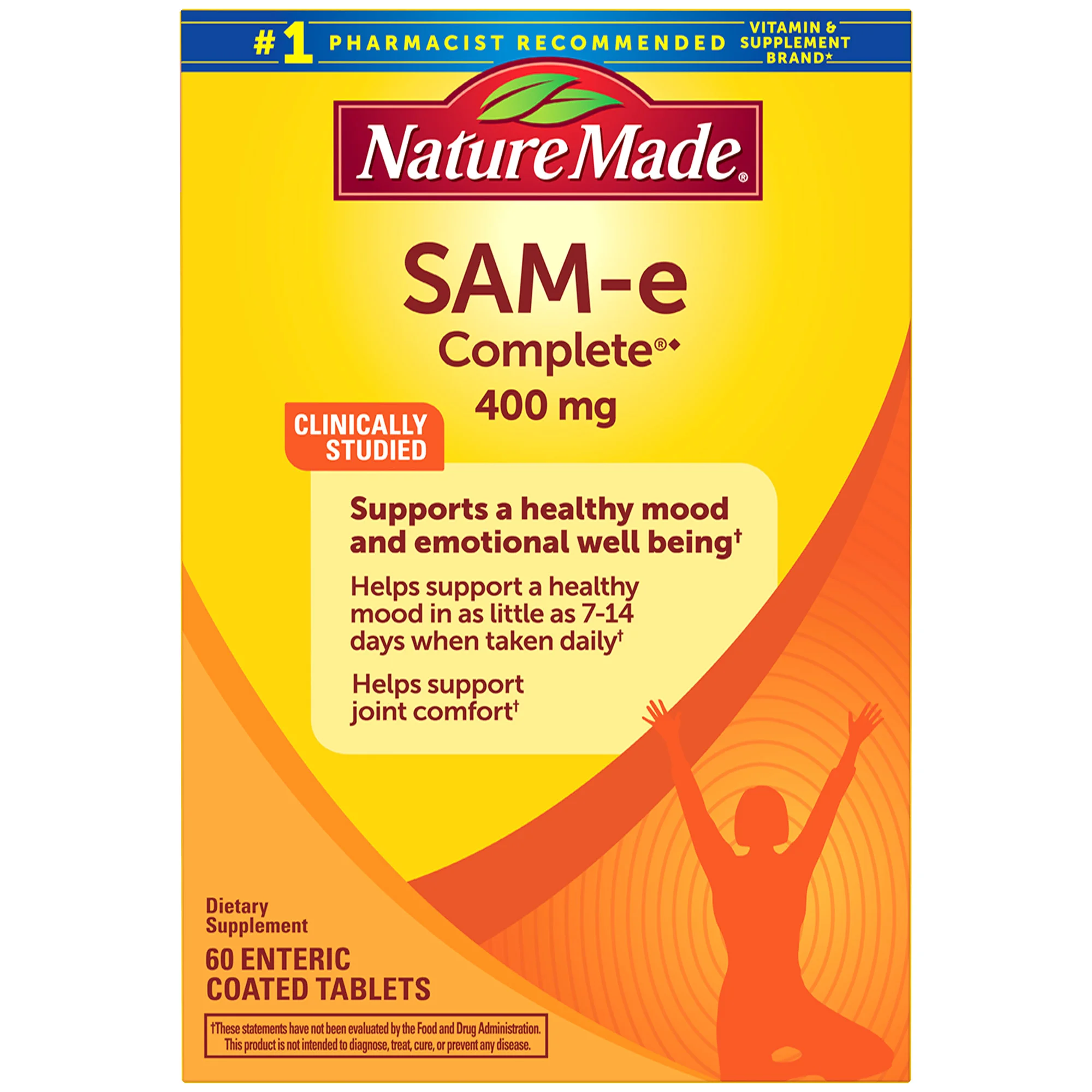 NATURE MADE SAM-E COMPLETE 400 MG 60 COUNT - Image 1