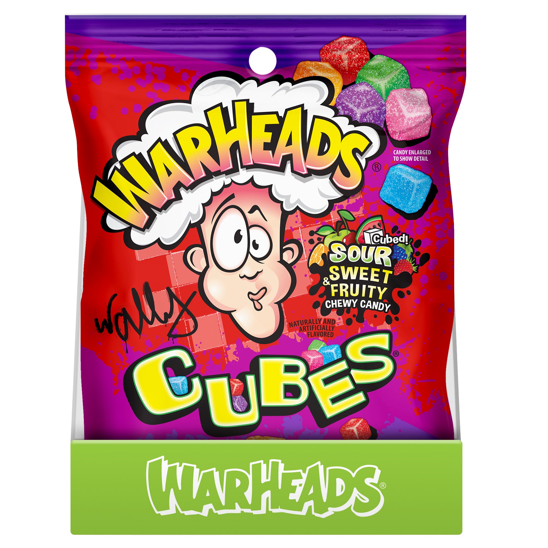 WARHEADS CUBES CHEWY CANDY 12/5 OZ - Image 1