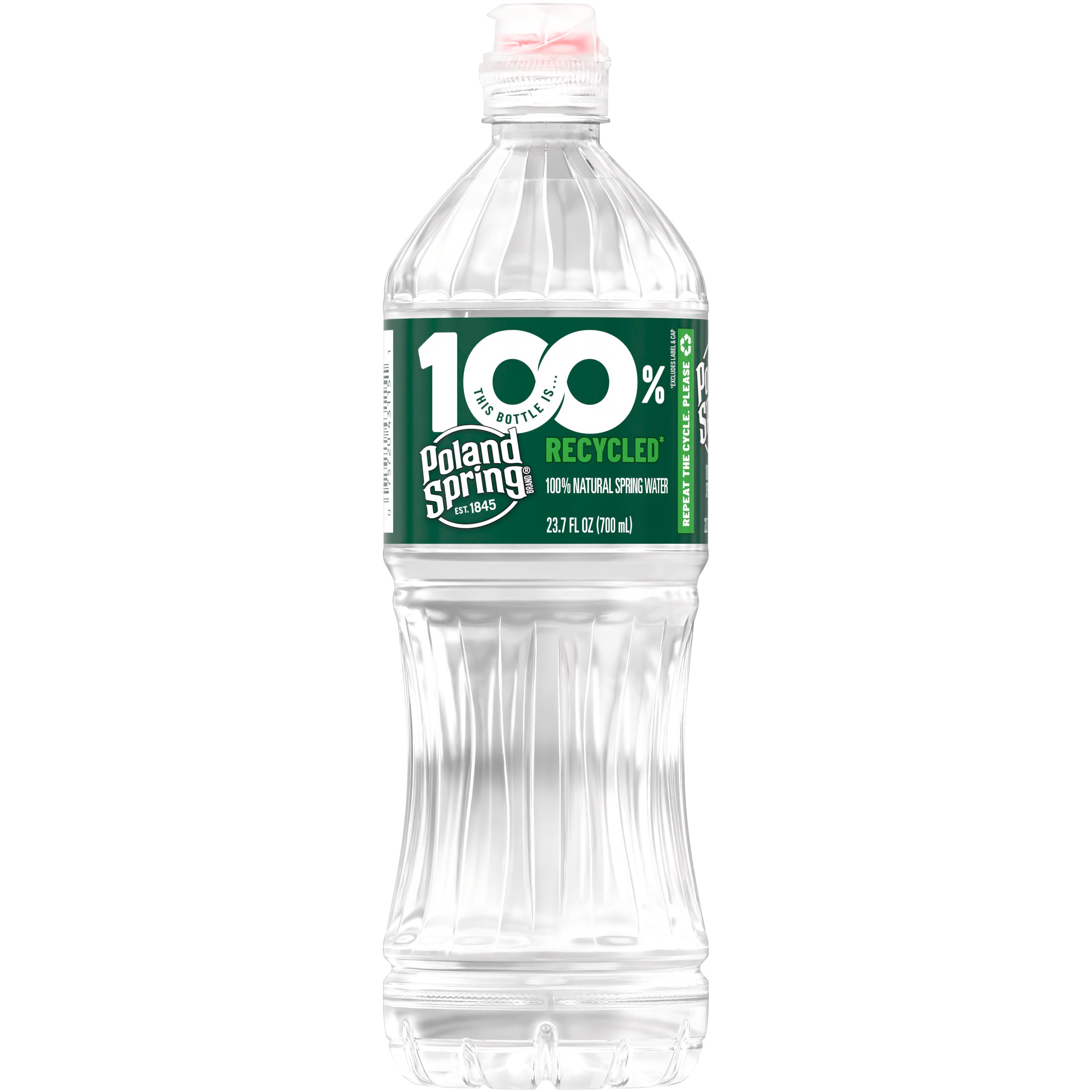 POLAND SPRING SPORT CAP SPRING WATER 24/23.7FLOZ (17.78 QT) - Image 1