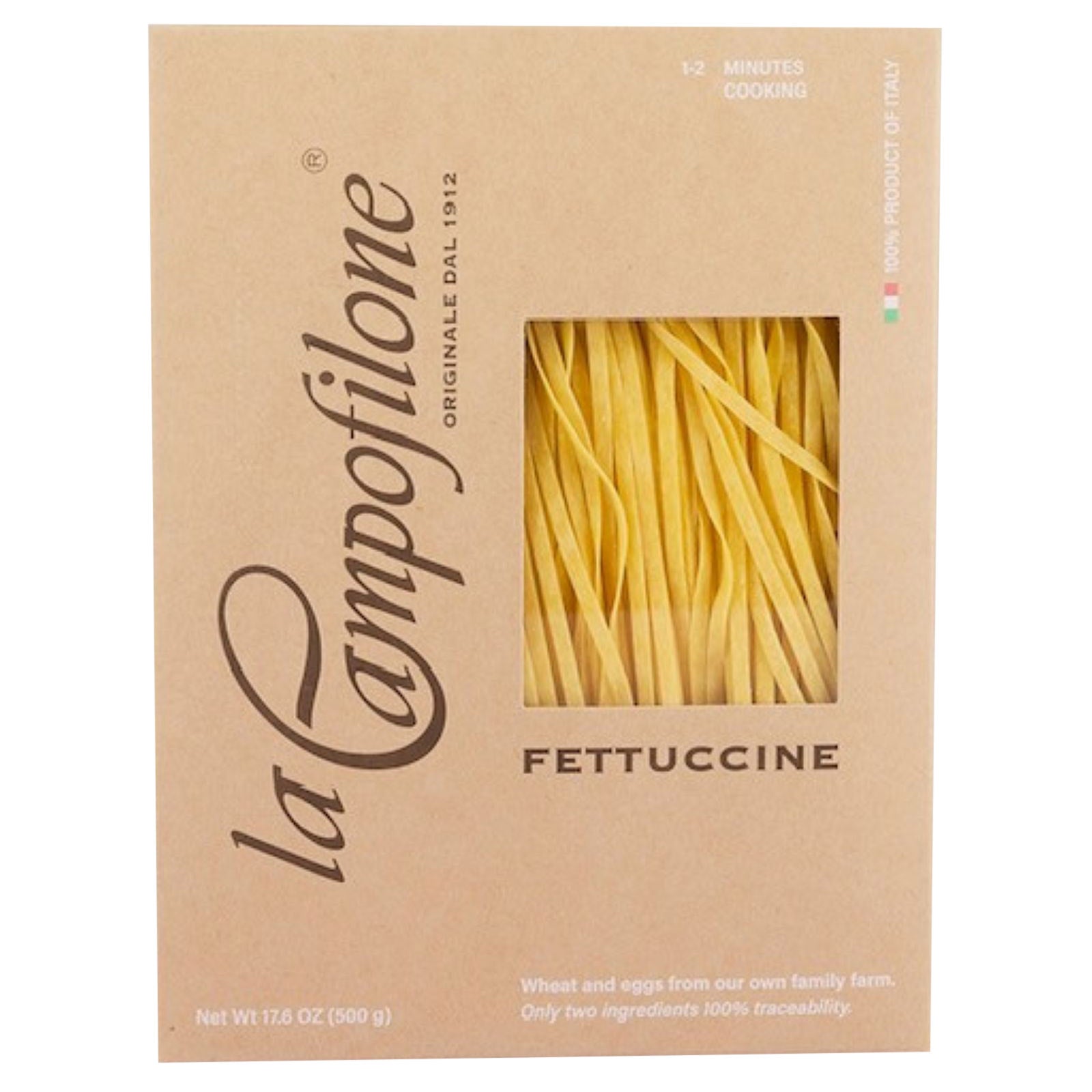 CAMPOFILONE EGG NOODLE FETTUCINA PASTA 17.6 OZ - Image 1