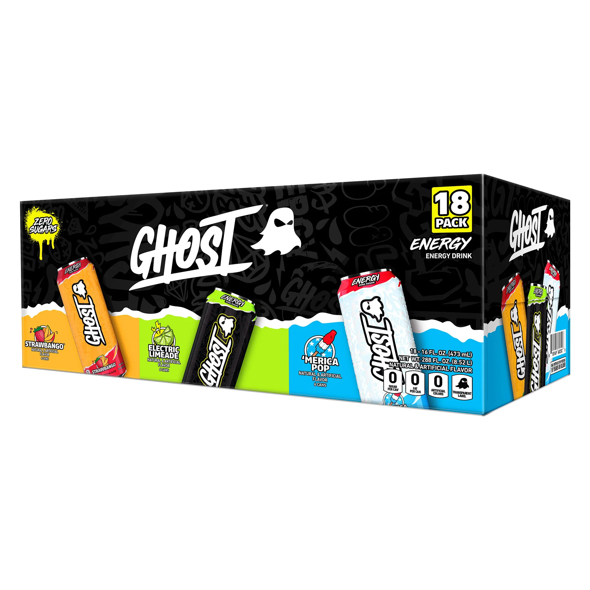 GHOST VTY PACK LIMADE STRWMNG MER POP 18/16 FL OZ (9 QTS)