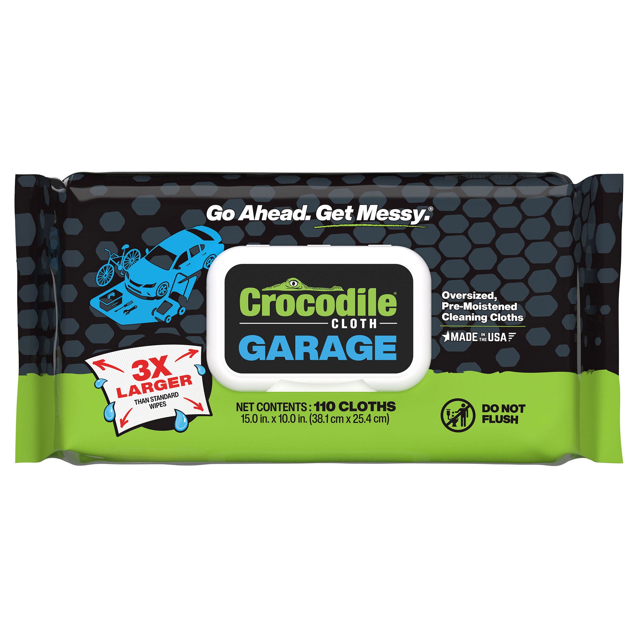 CROCODILE CLOTH GARAGE CLEANING CLOTHS 15¨ X 10¨ 110 COUNT