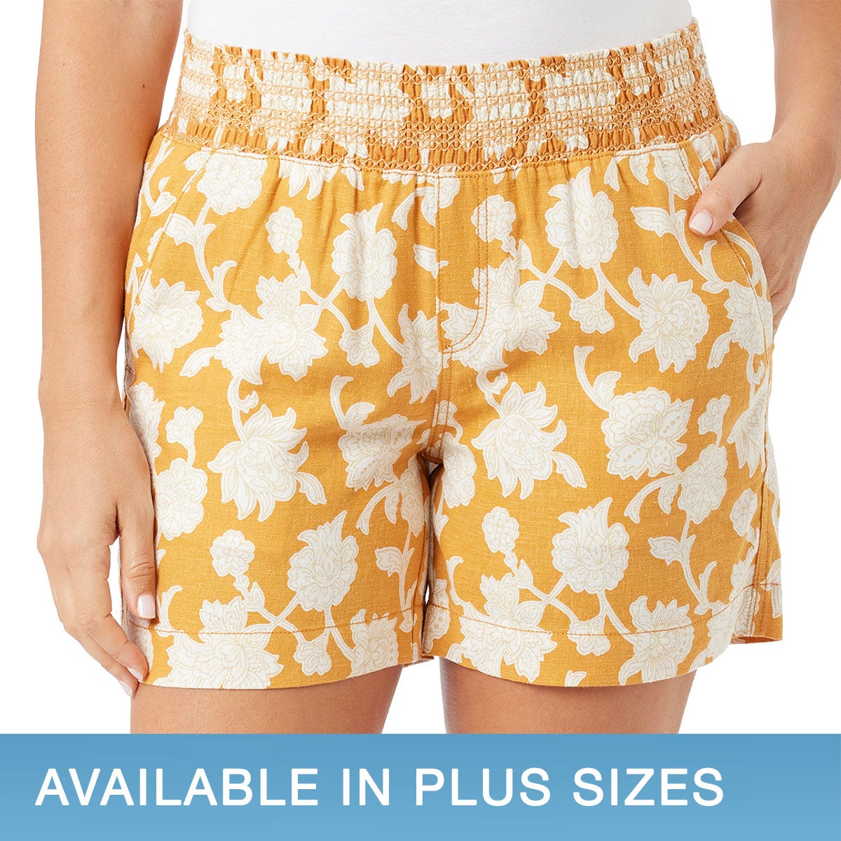 BRIGGS LADIES' LINEN SHORT - Image 1