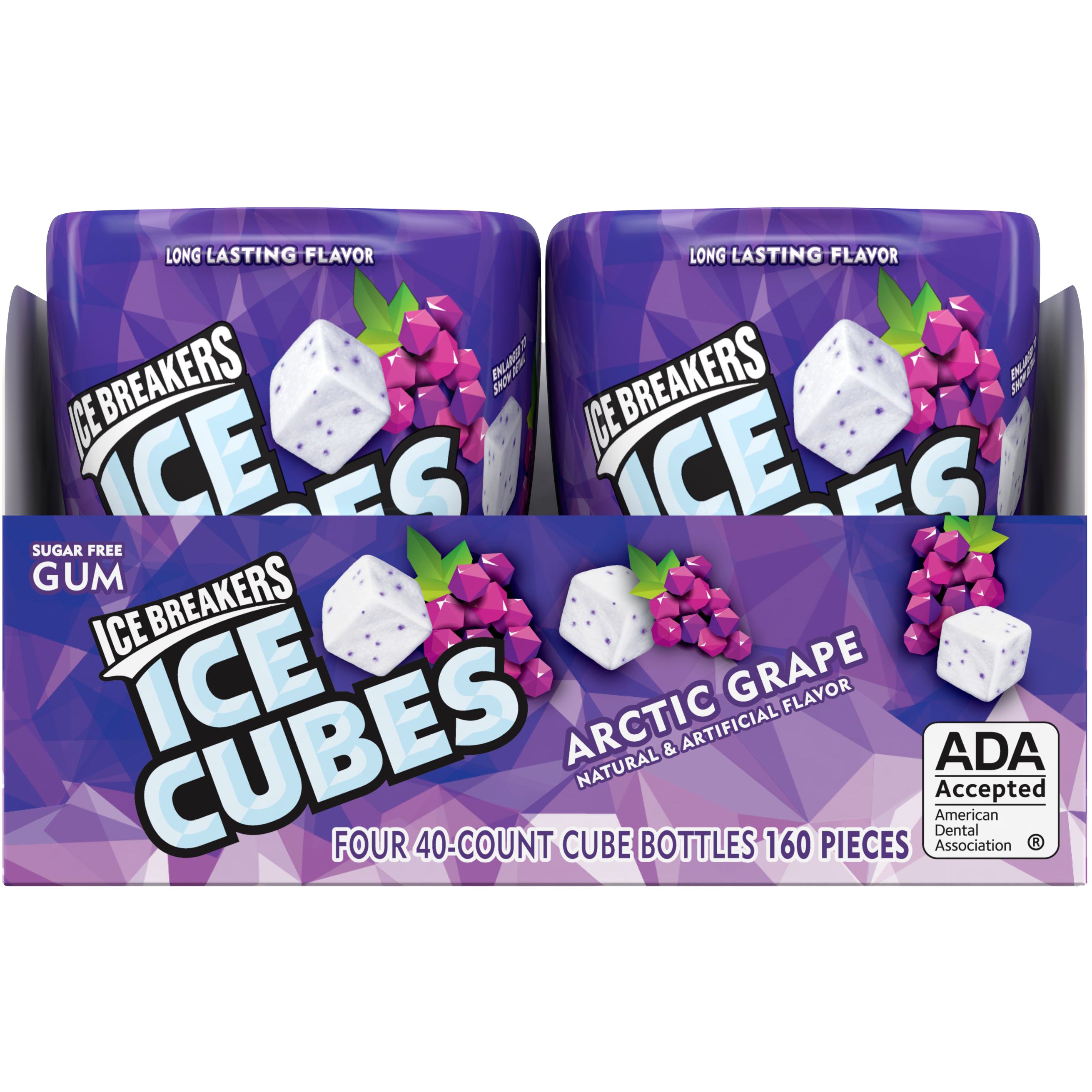 ICE BREAKERS ICE CUBES ARCTIC GRAPE 4 CT/40 PC - Image 1