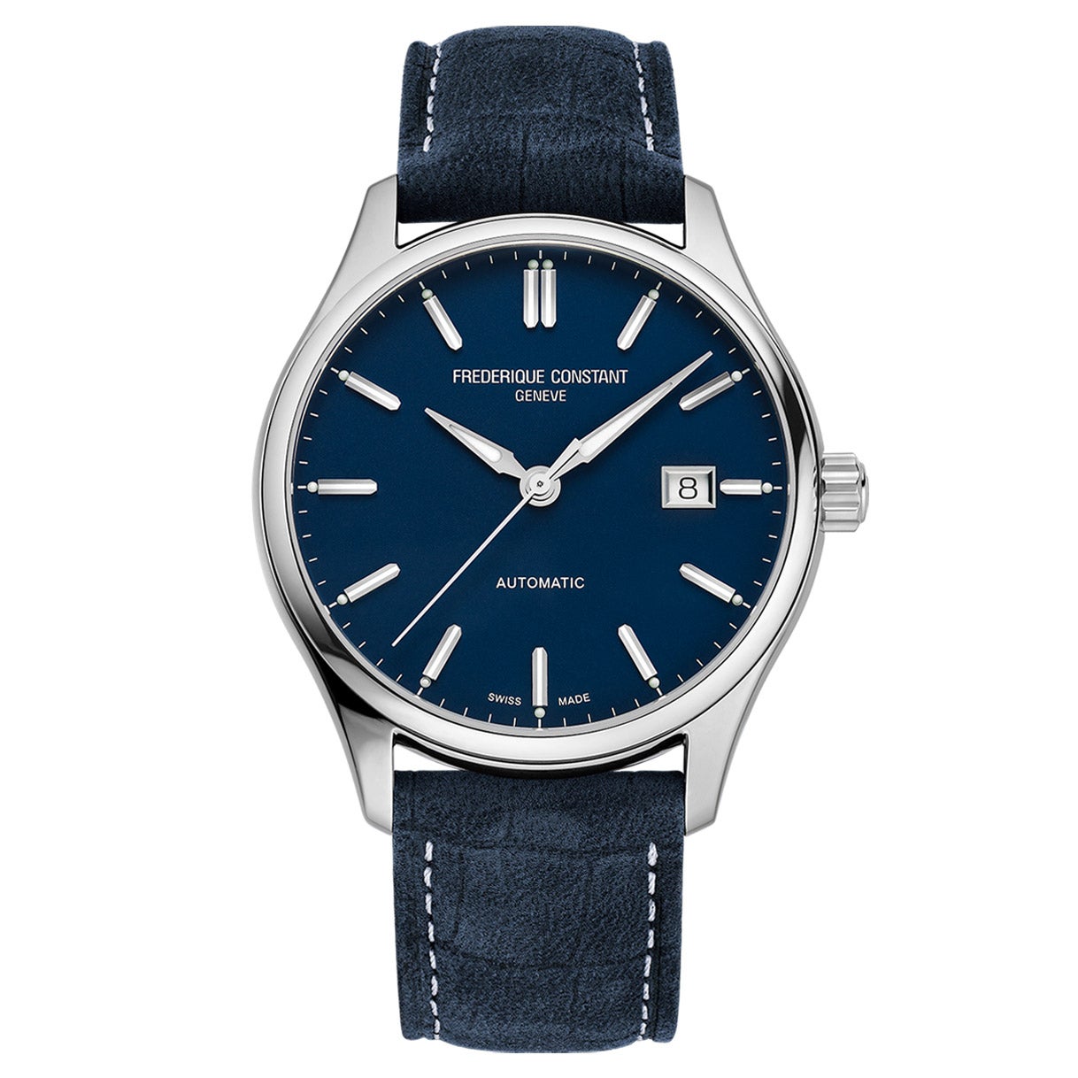 FREDERIQUE CONSTANT CLASSIC LEATHER STRAP AUTOMATIC MENS WATCH
