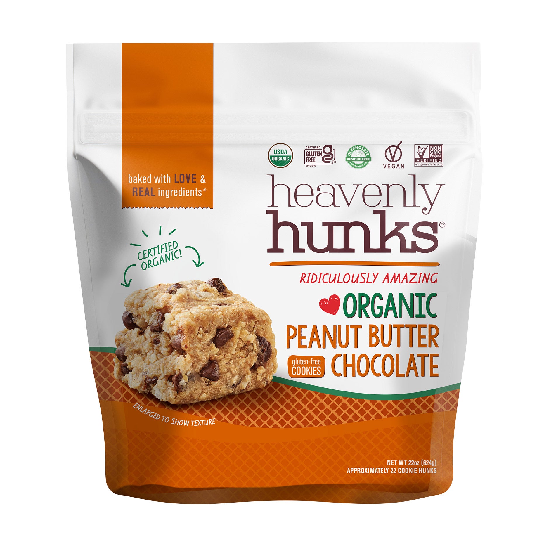 HEAVENLY HUNKS PEANUT BUTTER & CHOC 22 OUNCE BAG - Image 1