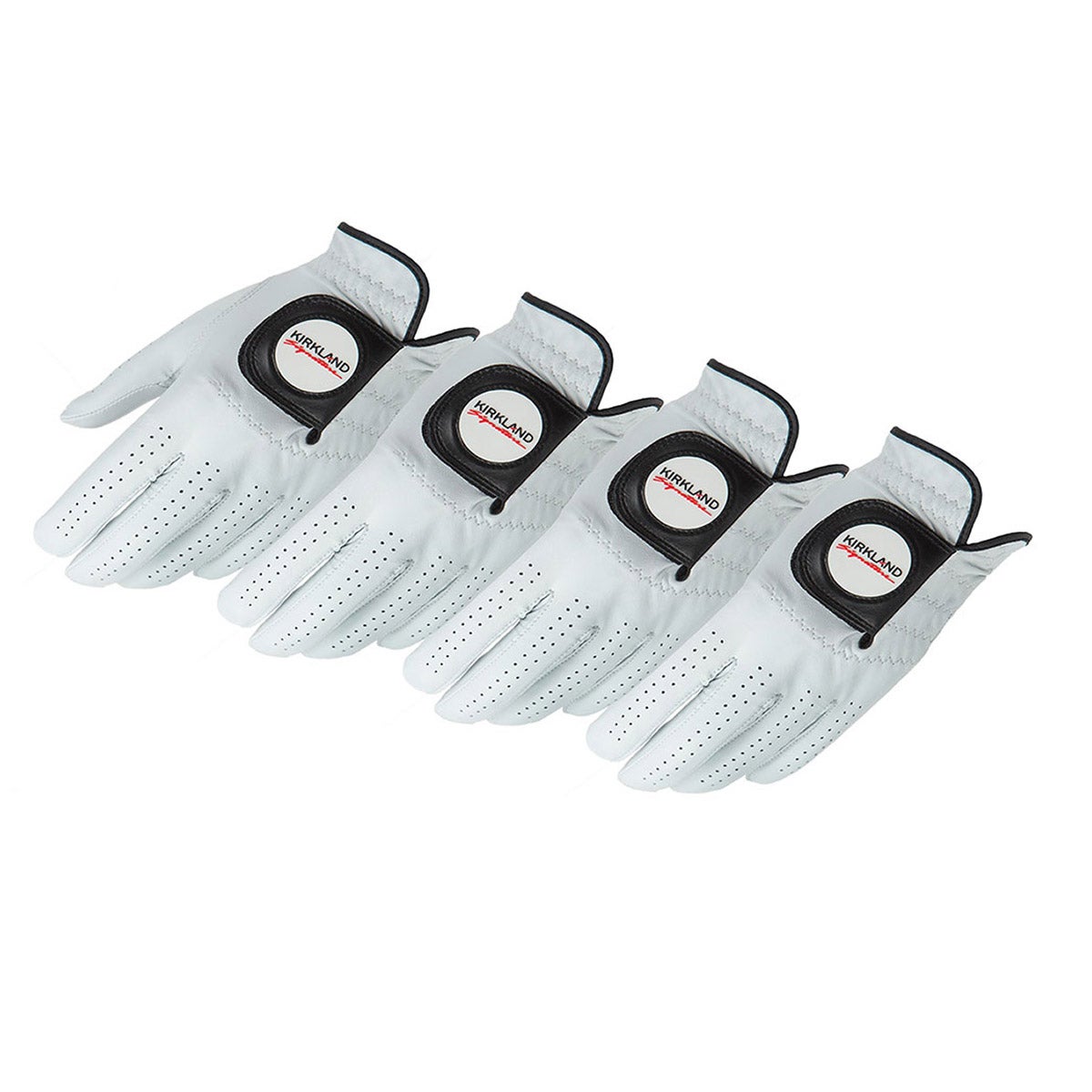 KIRKLAND SIGNATURE GOLF GLOVE 4 PACK SIZE: MED/LRG