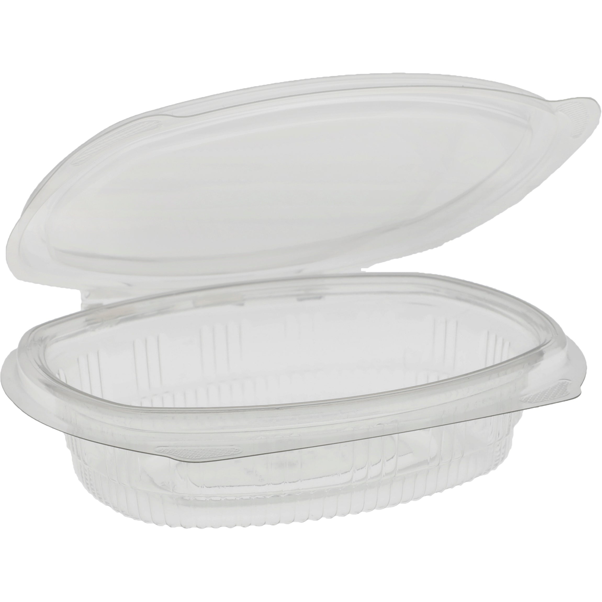 PACTIV 8 OZ HINGED CONTAINER CLEAR 200 CT - Image 1