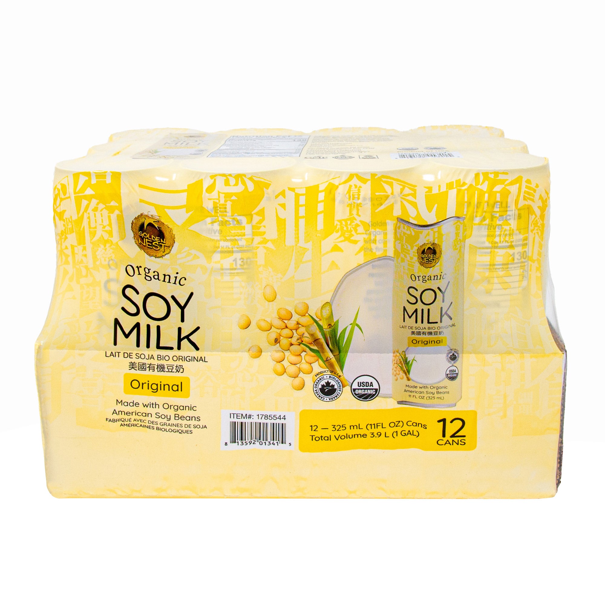GOLDEN NEST ORGANIC SOY MILK 12/11 OZ
